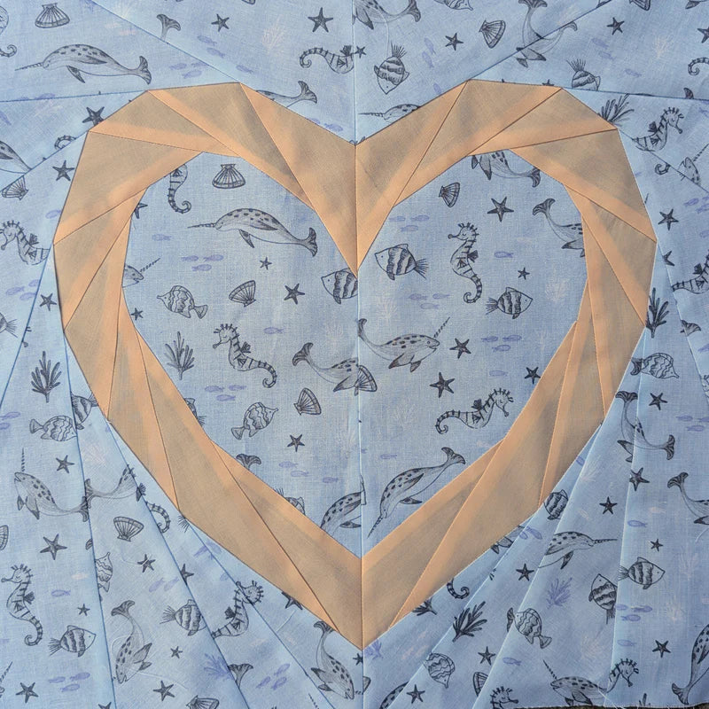 Aurora + Holly Love Foundation Paper Piecing Wall Hanging Pattern - Image 5