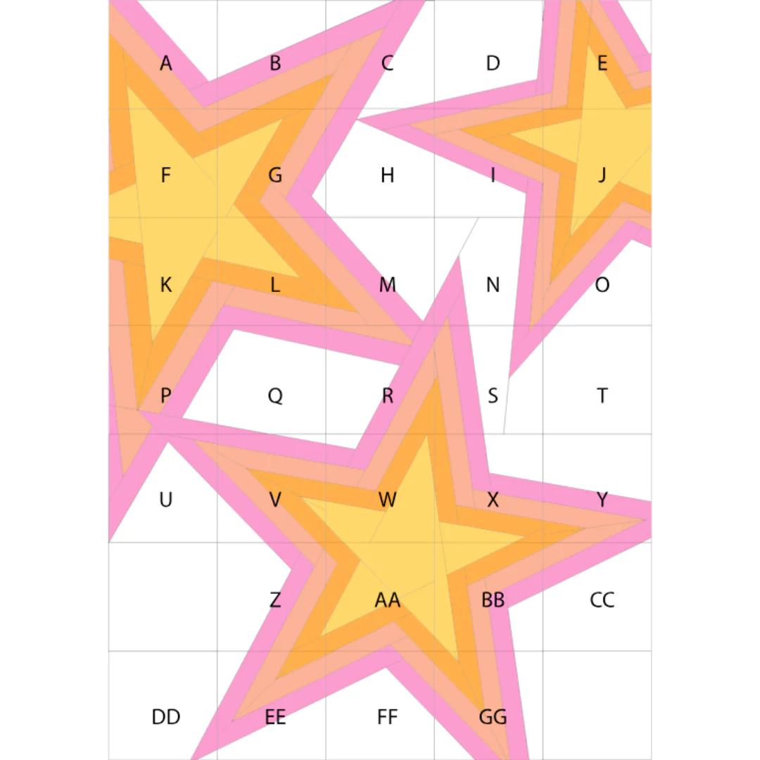Aurora + Holly Rockstar Foundation Paper Piecing Crib Quilt Pattern - Image 3