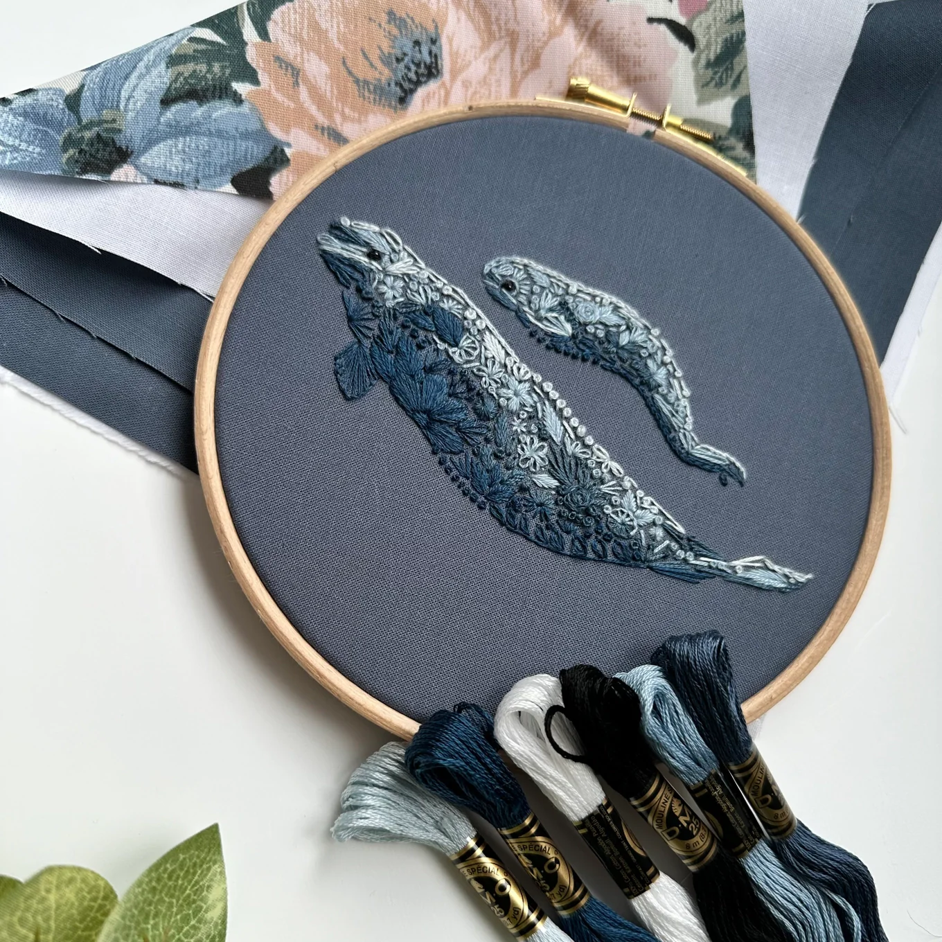 Baby Beluga Embroidery Kit - Image 4