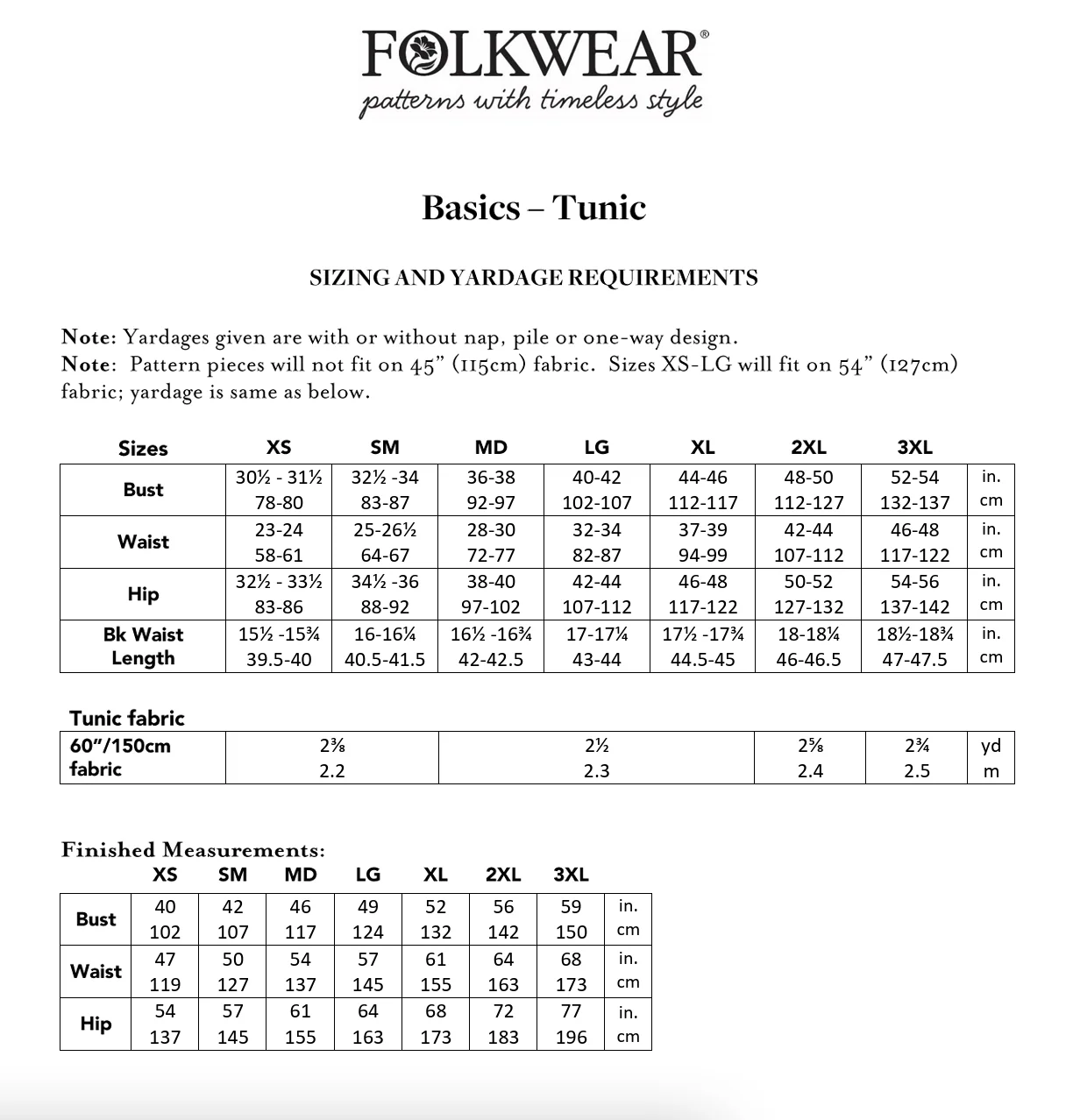 Folkwear Basics Tunic Pattern - Image 13