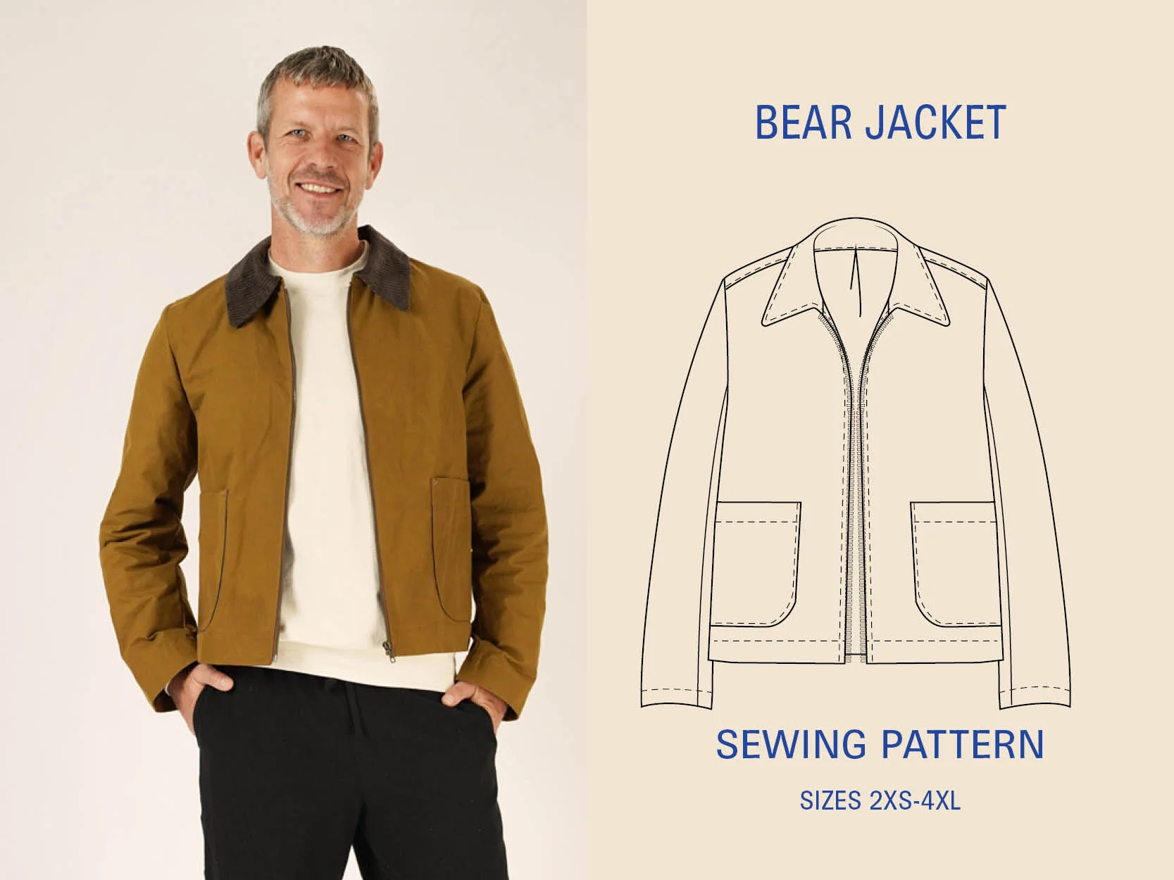 Wardrobe By Me Bear Jacket - 2XS-4XL - PDF Pattern - Image 7