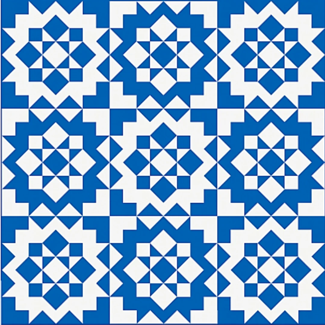 Bella Classic Blue Droplets Quilt Kit - Image 4