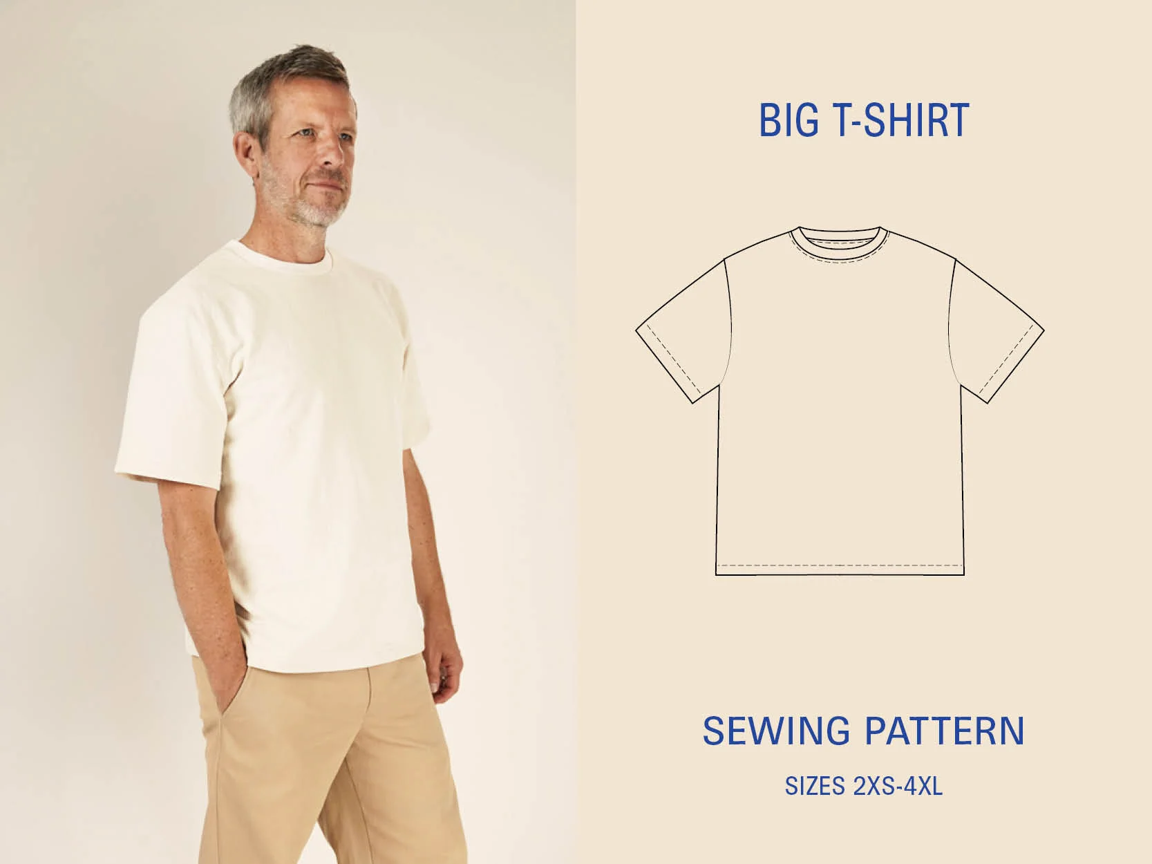 Wardrobe By Me Big T-shirt - 2XS-4XL - PDF Pattern - Image 3
