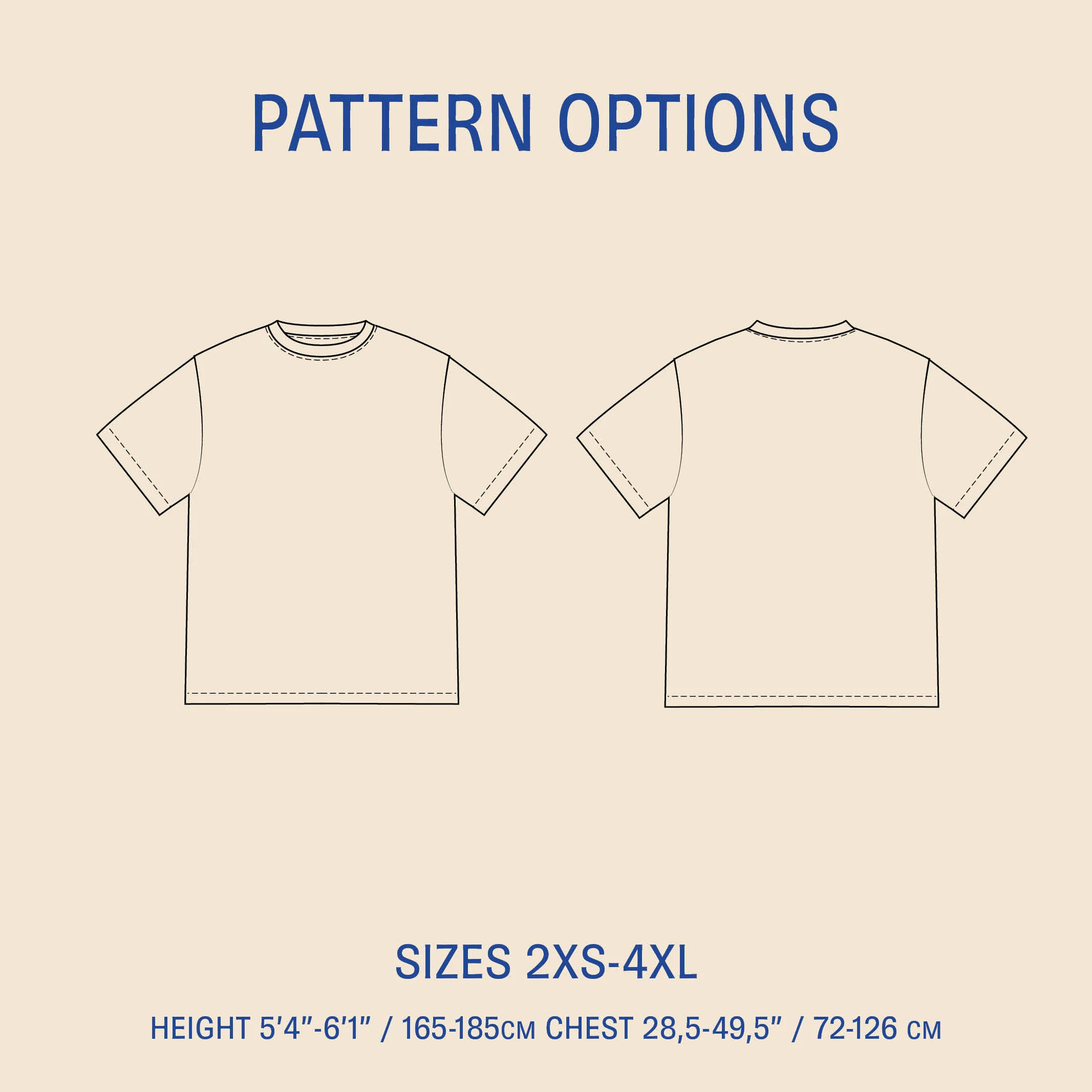Wardrobe By Me Big T-shirt - 2XS-4XL - PDF Pattern - Image 4