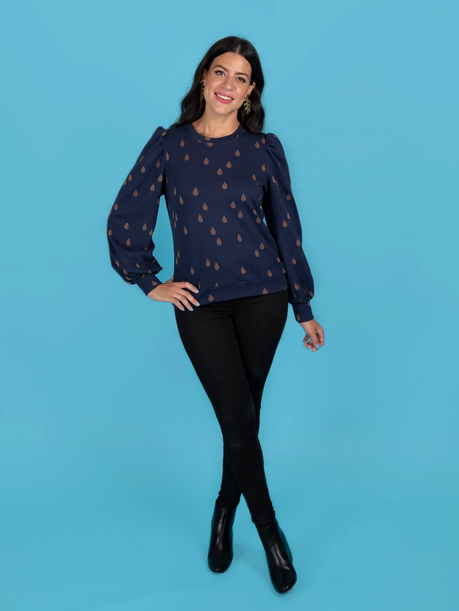 Tilly & The Buttons Billie Sweatshirt Dress 2-30 - Image 23