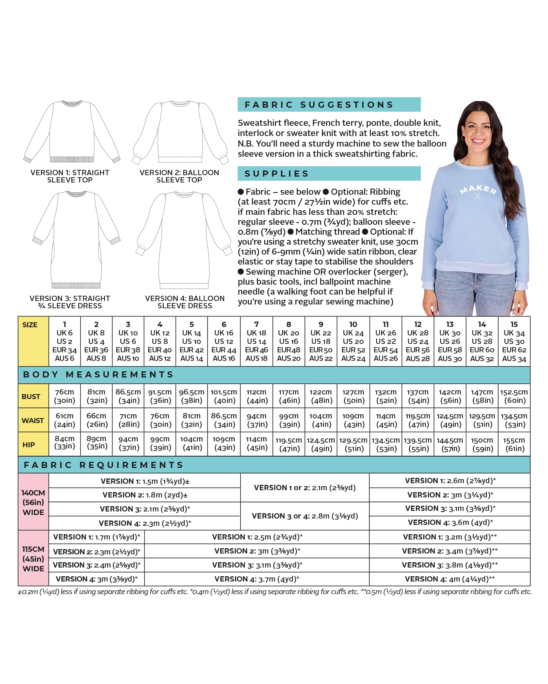 Tilly & The Buttons Billie Sweatshirt Dress 2-30 - Image 24