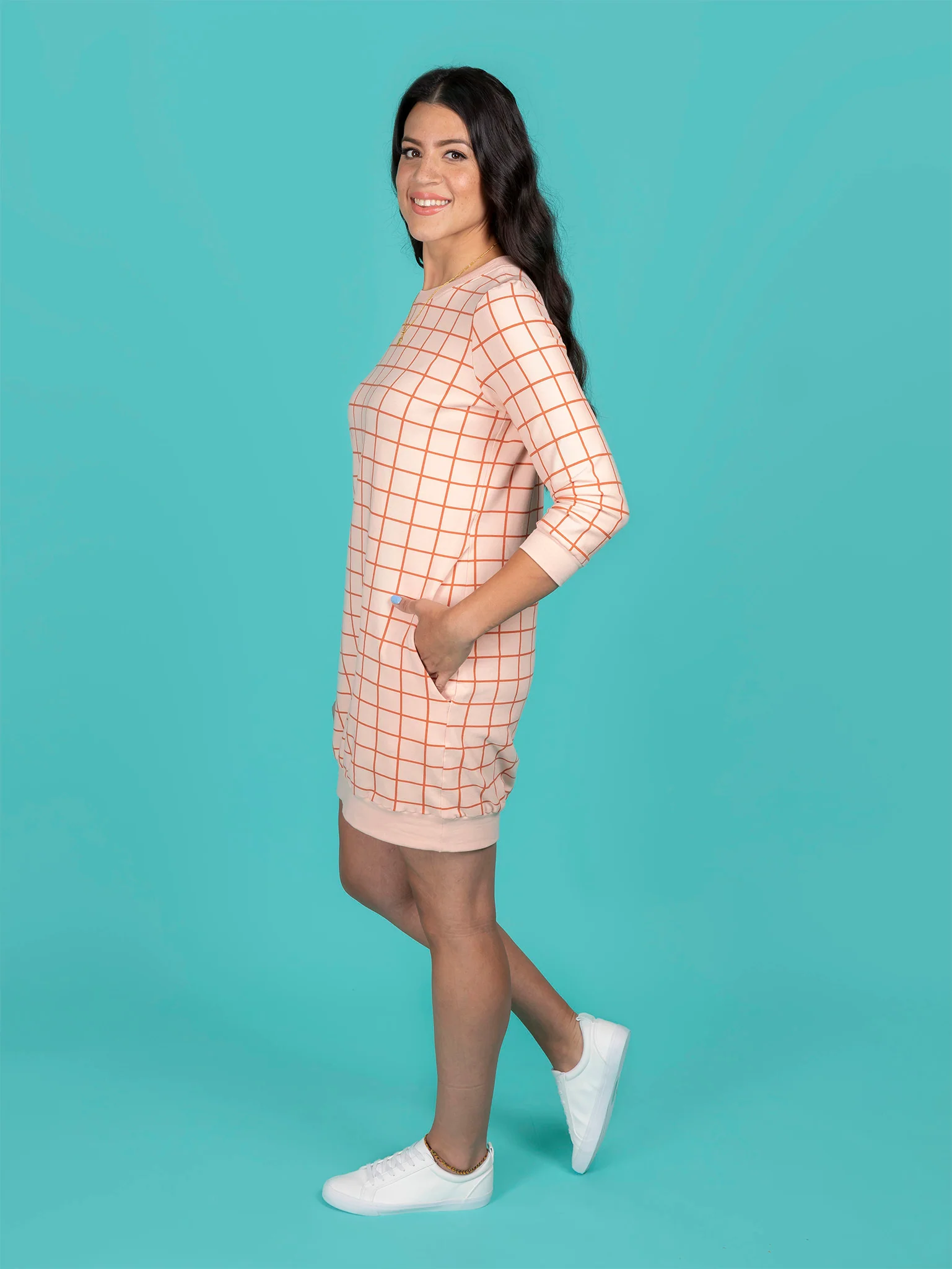 Tilly & The Buttons Billie Sweatshirt Dress 2-30 - Image 4