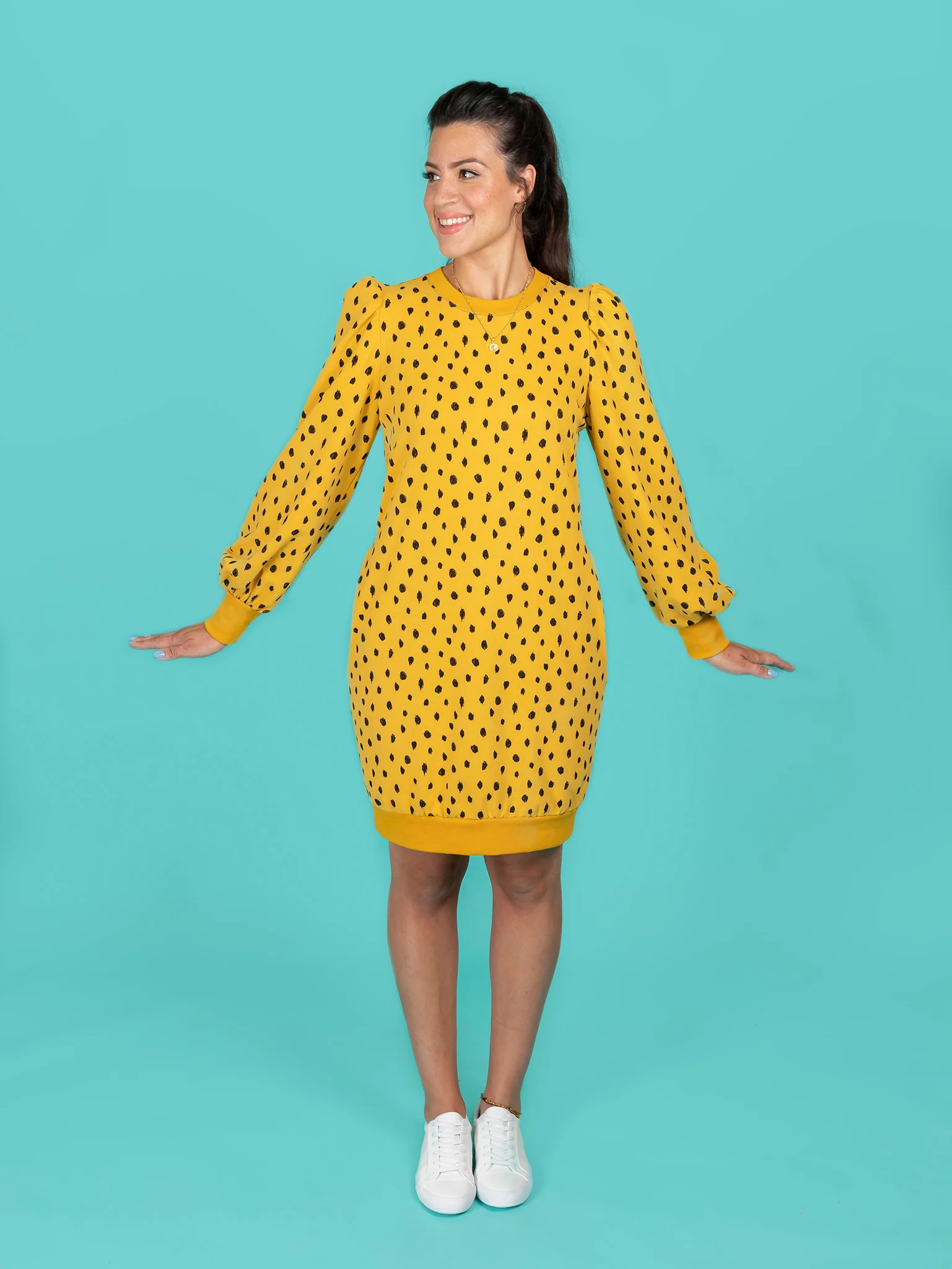 Tilly & The Buttons Billie Sweatshirt Dress 2-30 - Image 6