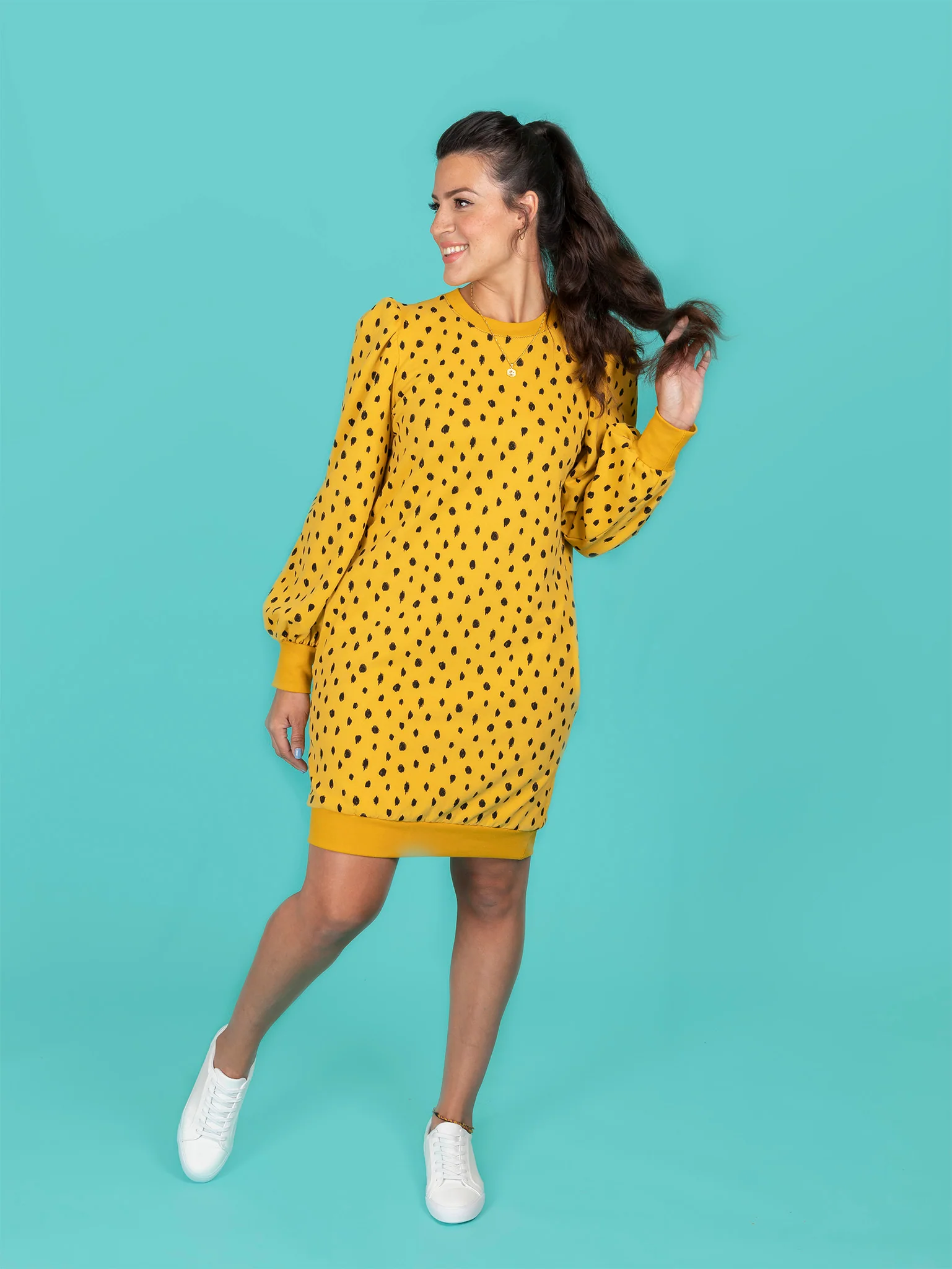 Tilly & The Buttons Billie Sweatshirt Dress 2-30 - Image 7