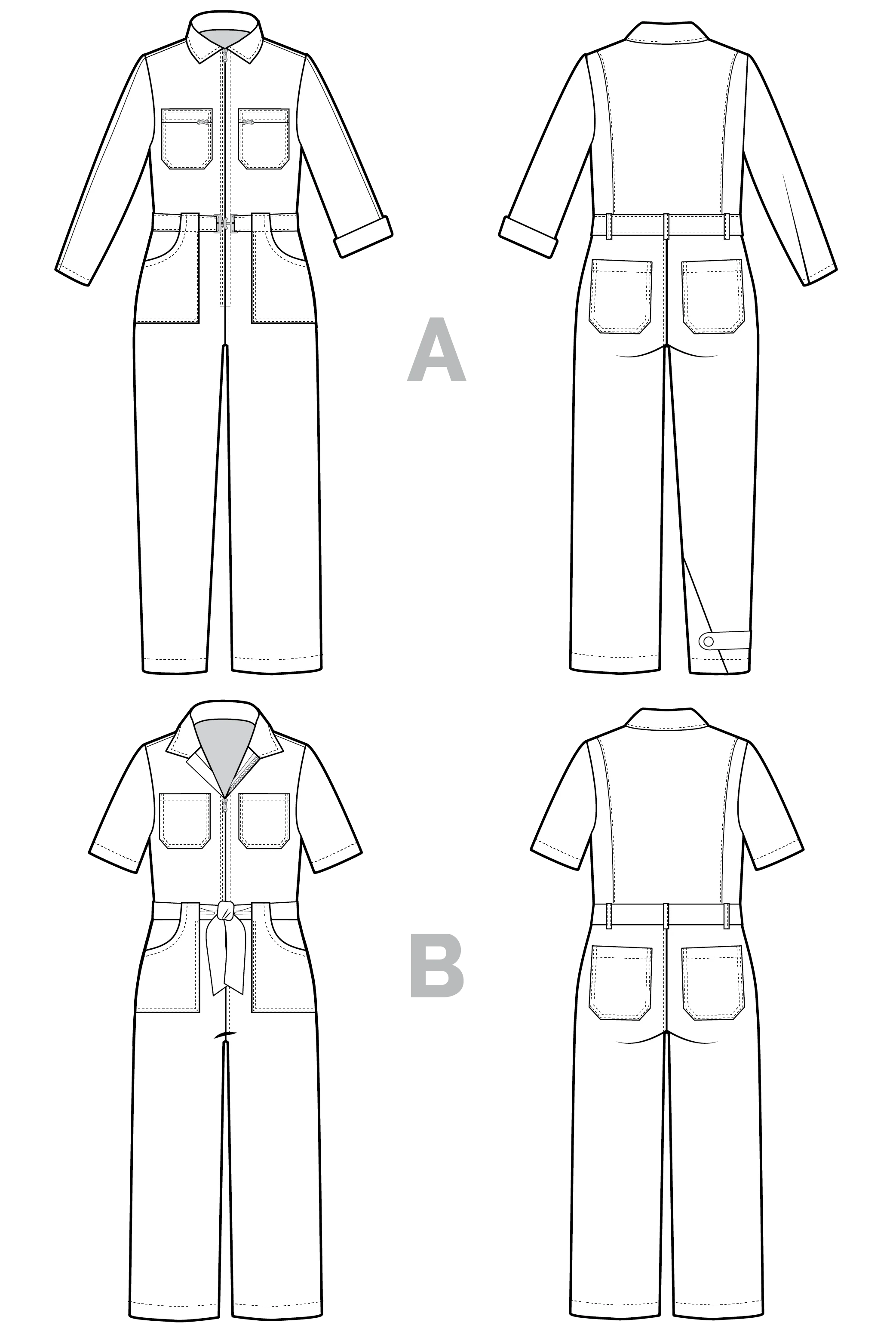 Closet Core Blanca Flight Suit - US 0-32 - PDF Pattern - Image 20