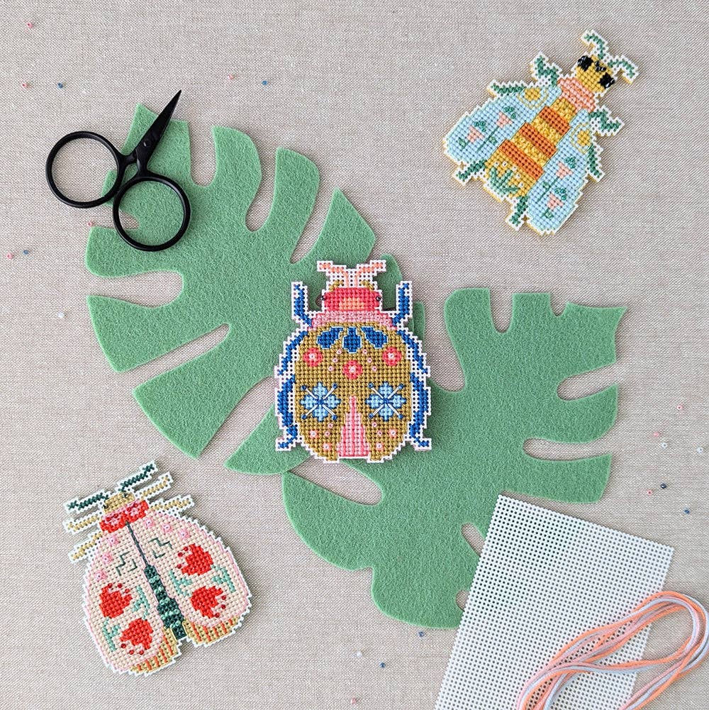 Blooming Bugs Moth Cross Stitch Kit - Image 4