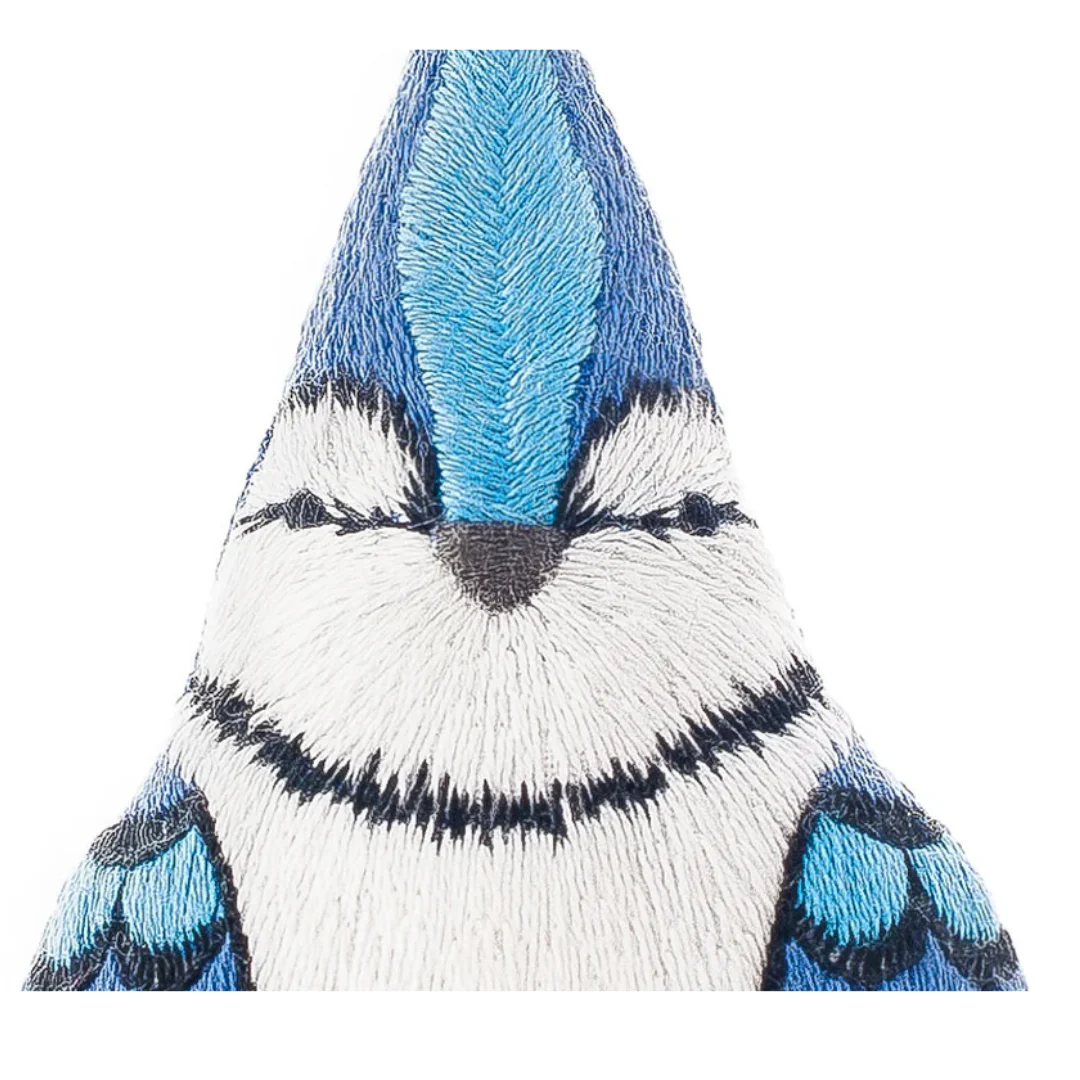 Blue Jay Embroidery Doll Kit - Image 2