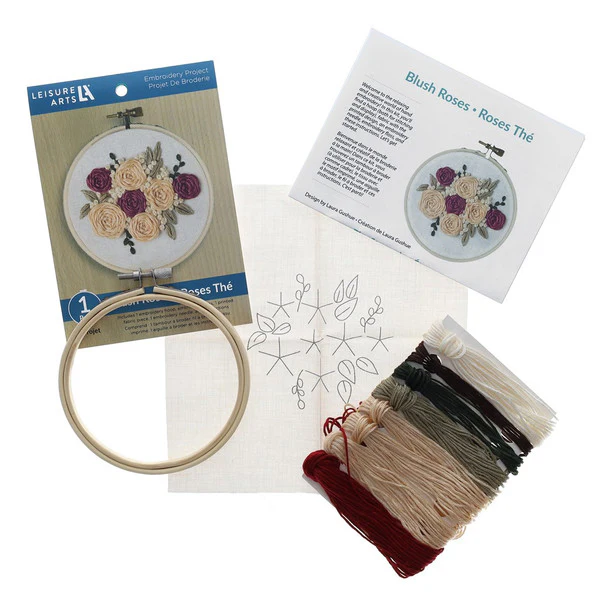 Blush Rose 4" Embroidery Kit - Image 4