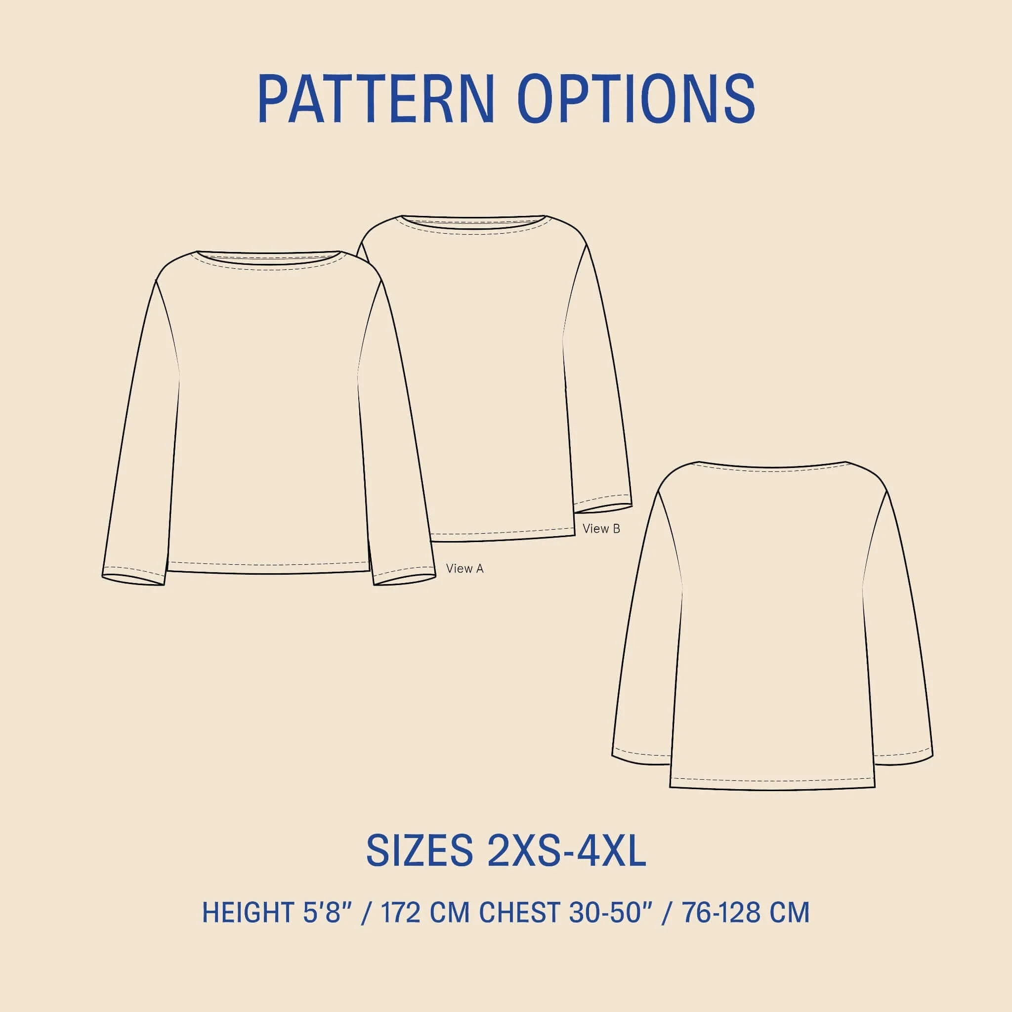 Wardrobe By Me Boatneck Blouse - 2XS-4XL - PDF Pattern - Image 2