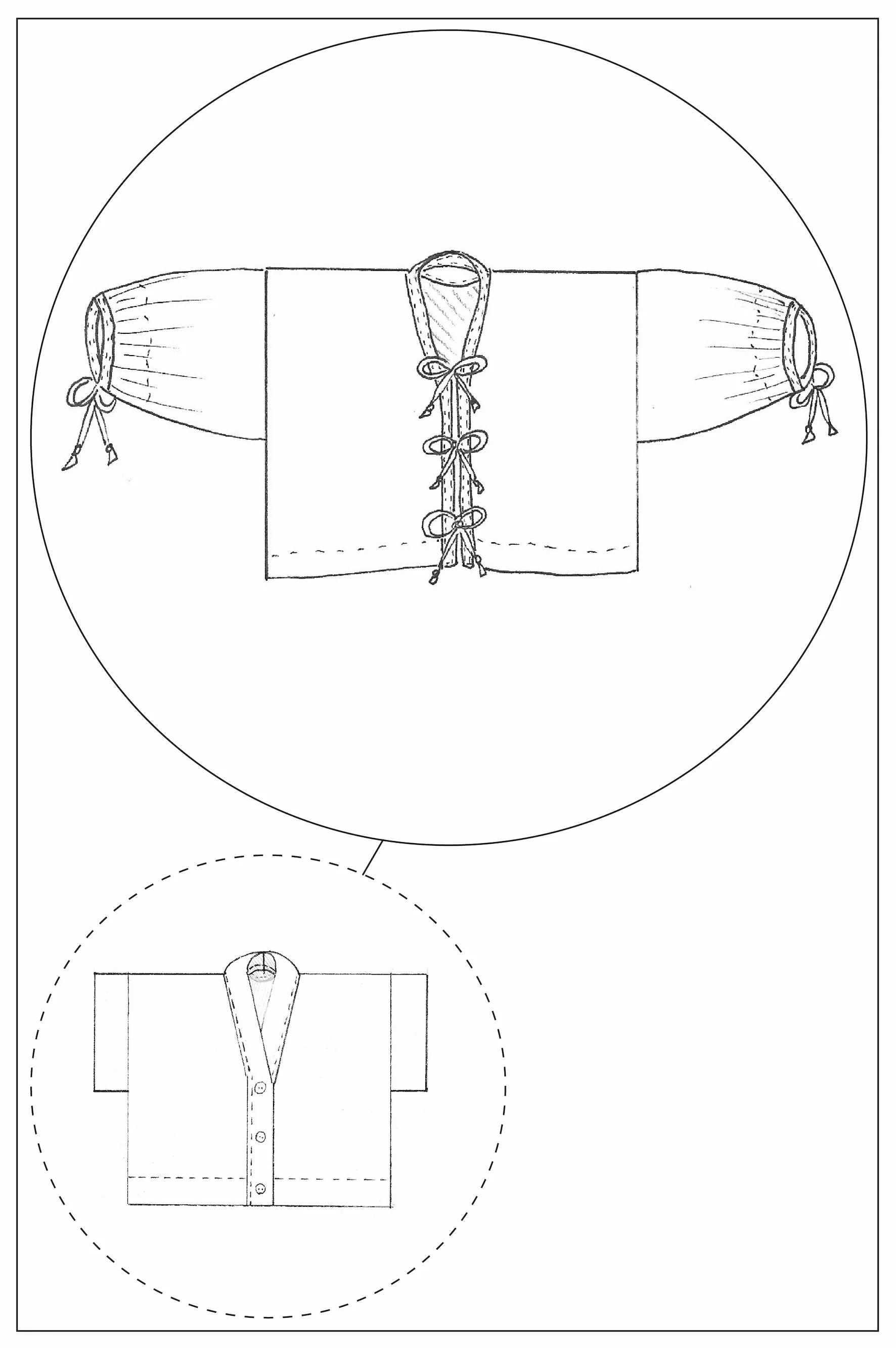 Zero Waste Bow Top - Hack PDF - Add on to 'ZW Cropped Shirt' Pattern - Image 12