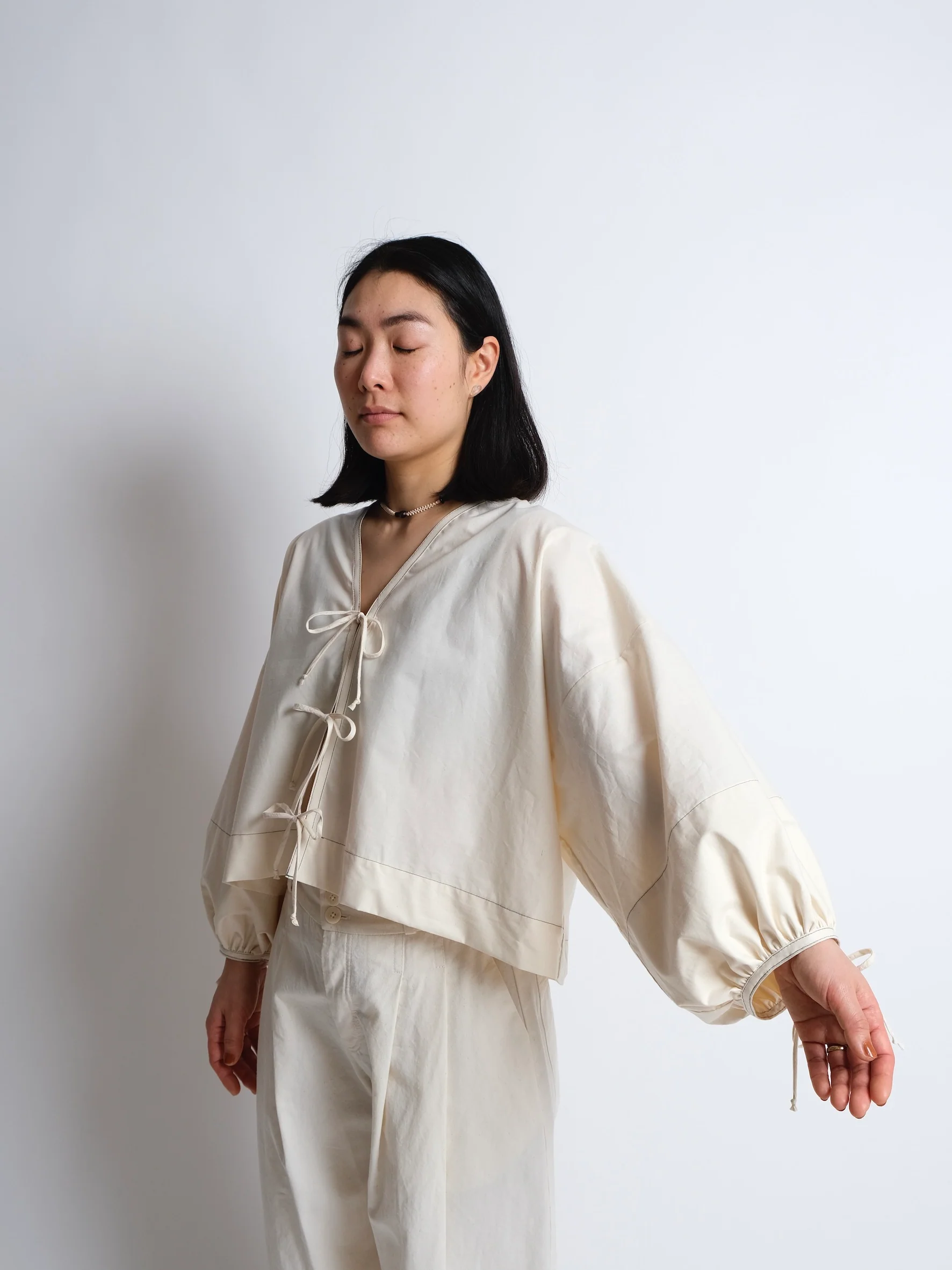 Zero Waste Bow Top - Hack PDF - Add on to 'ZW Cropped Shirt' Pattern - Image 2