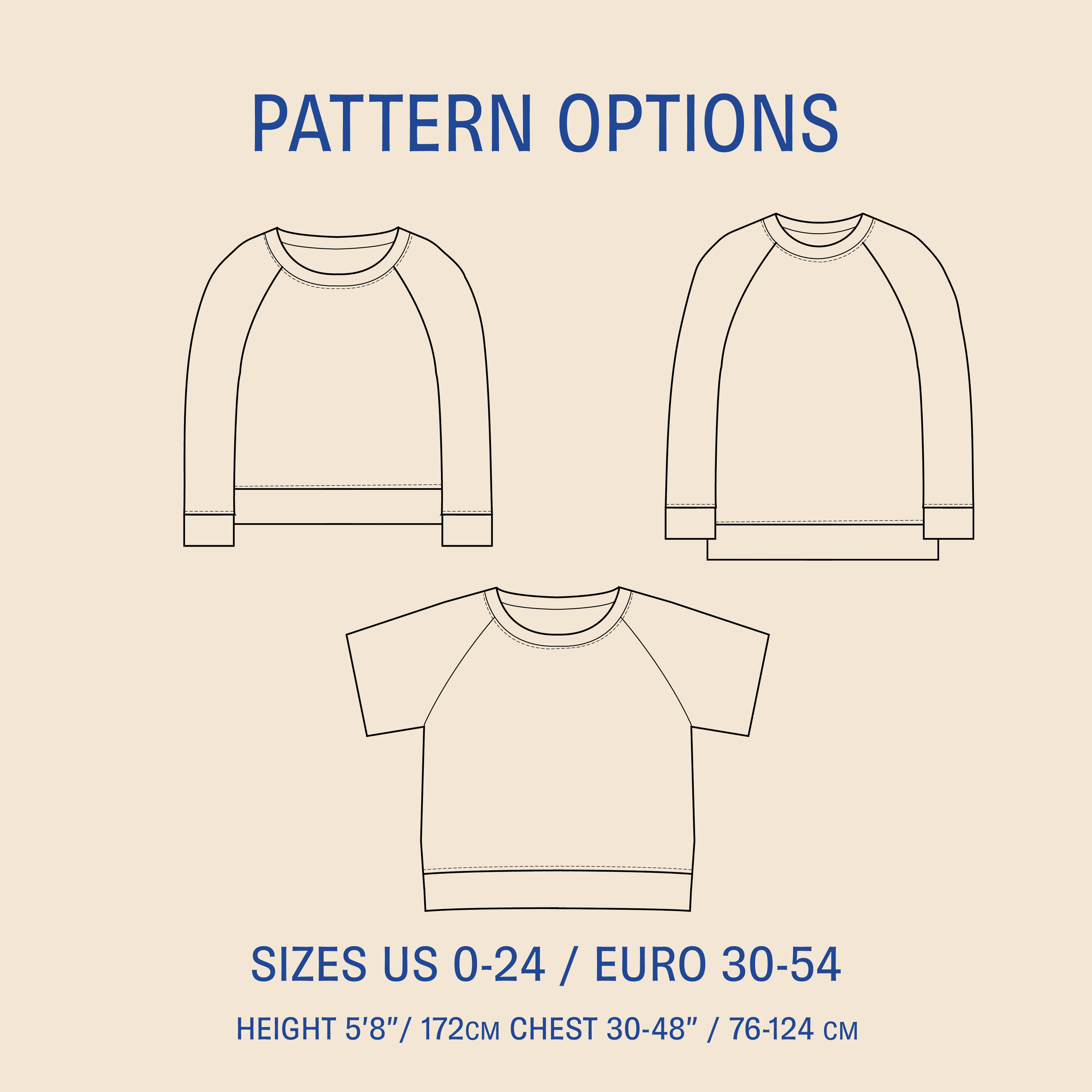 Wardrobe By Me Boxy Raglan Sweater - US 0-24 - PDF Pattern - Image 13