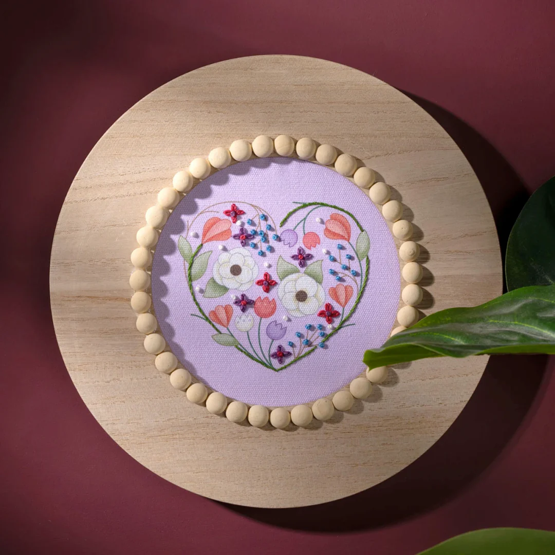 Bucilla Energetic Floral Stamped Embroidery Kit