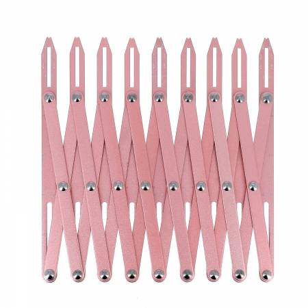 Button Expanding Gauge in Pink