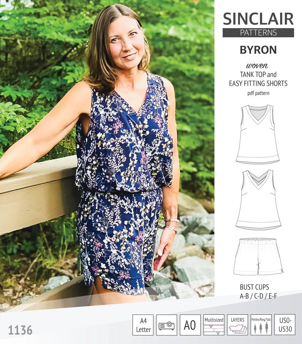 Sinclair Patterns Byron Tank Top and Shorts Set - XS-4XL - PDF Pattern - Image 14