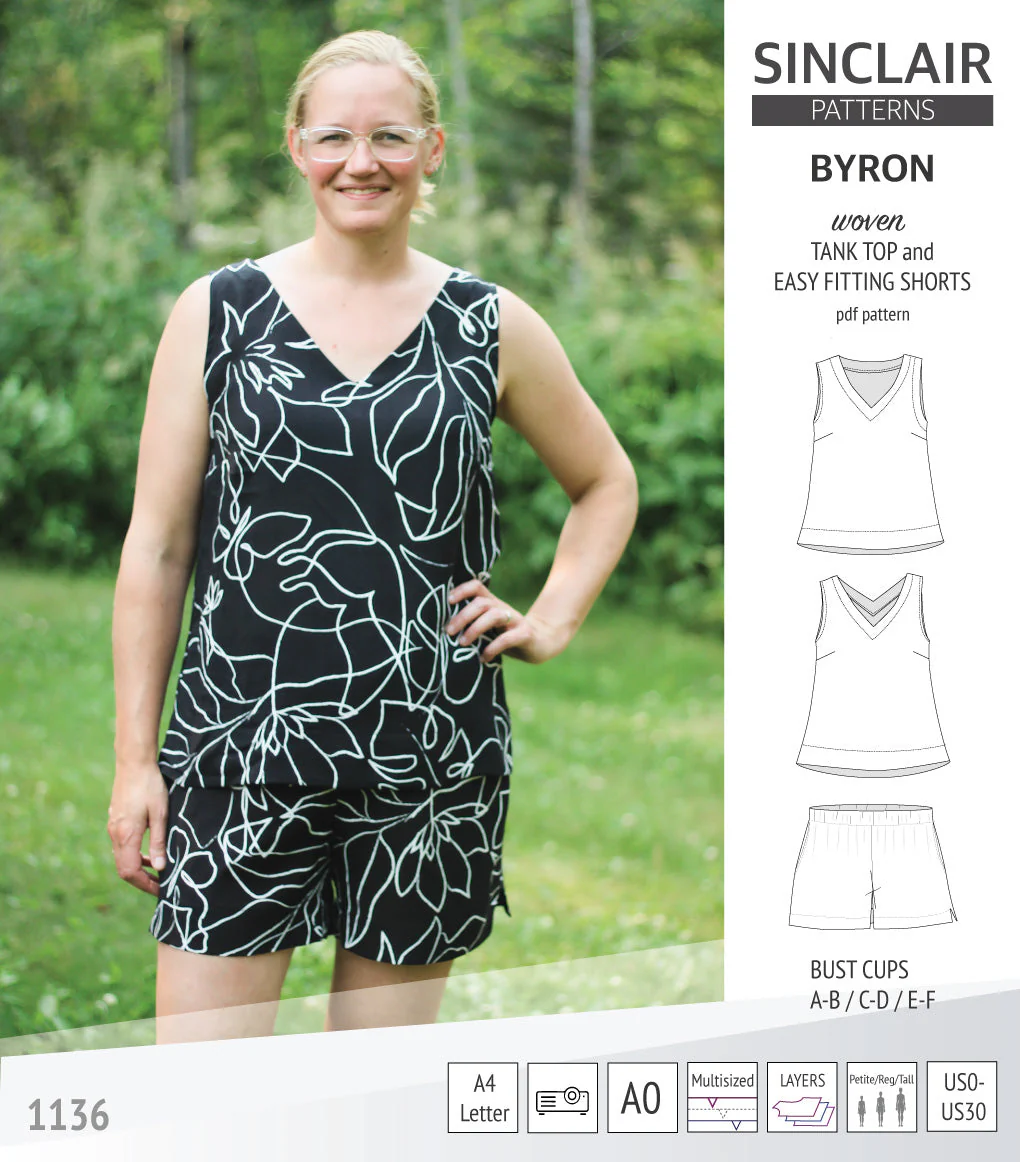 Sinclair Patterns Byron Tank Top and Shorts Set - XS-4XL - PDF Pattern - Image 17
