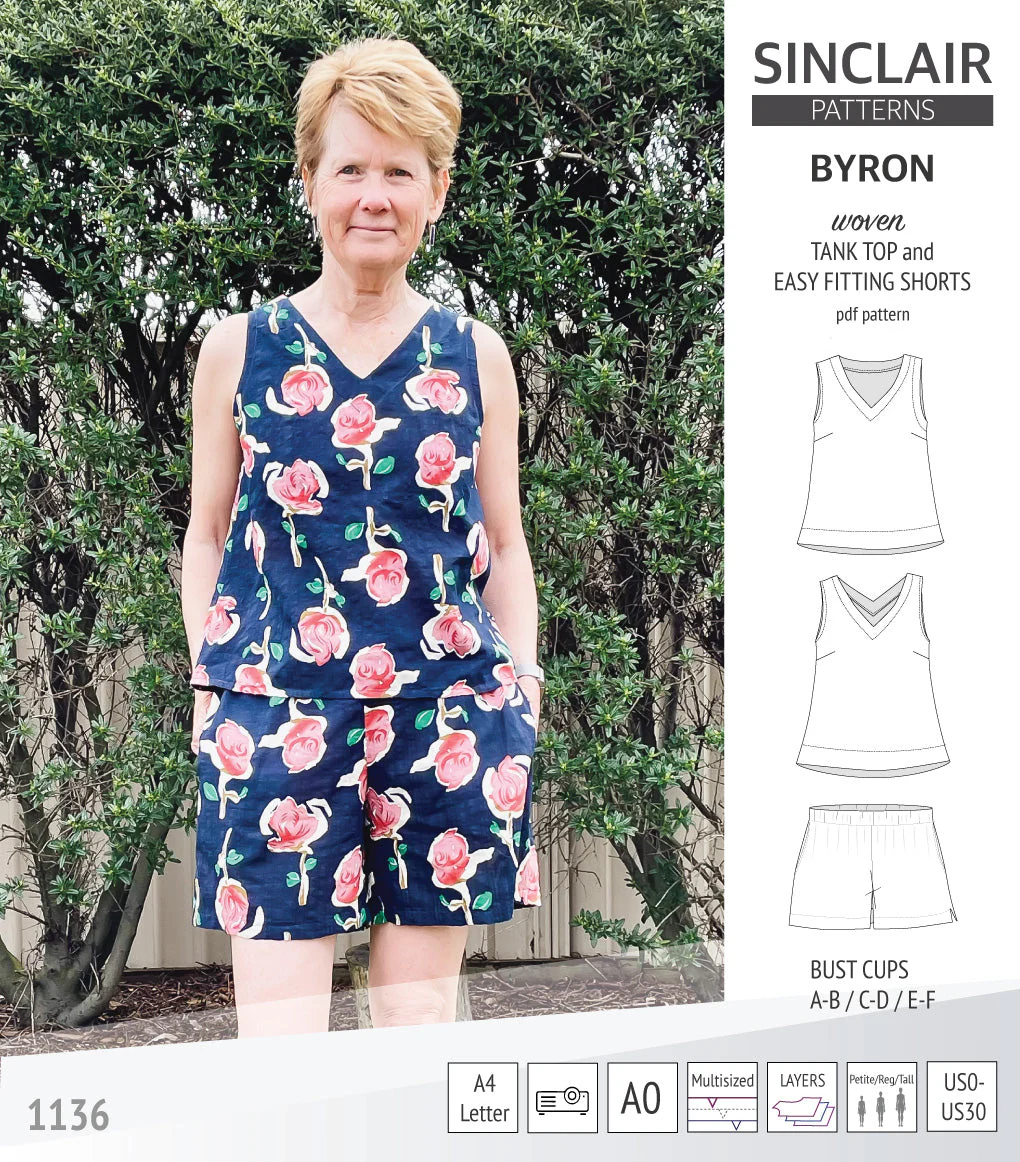 Sinclair Patterns Byron Tank Top and Shorts Set - XS-4XL - PDF Pattern - Image 22