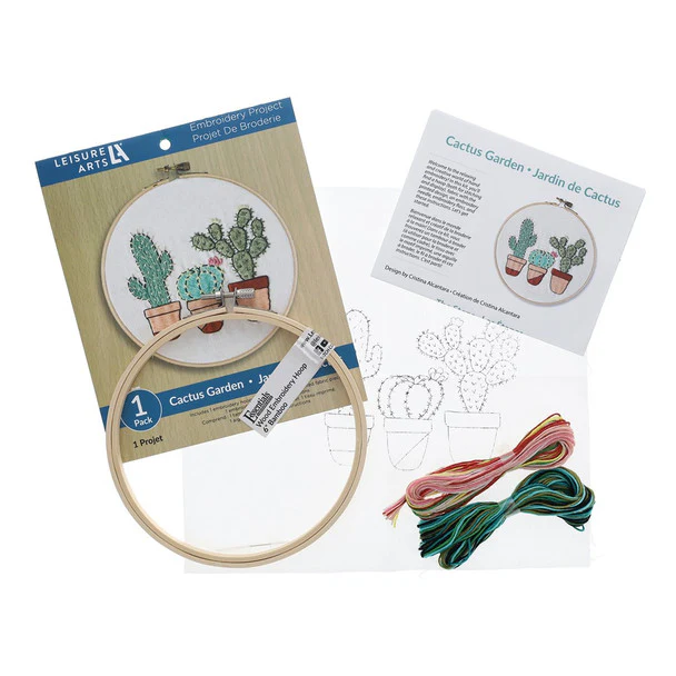Cactus Garden 6" Embroidery Kit - Image 4