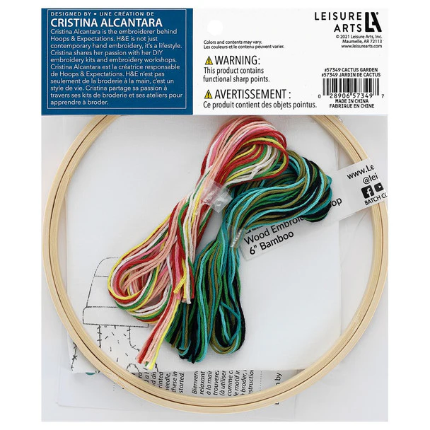 Cactus Garden 6" Embroidery Kit - Image 5