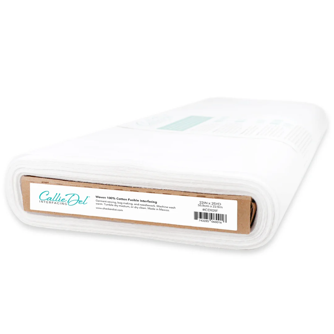 Callie Del Woven 100% Cotton Fusible Interfacing