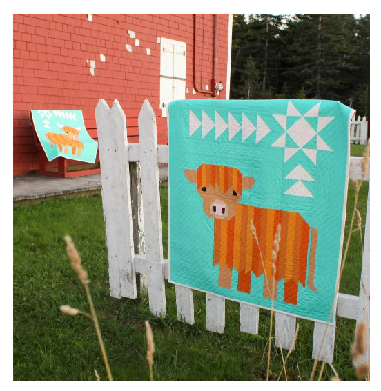 Art East Quilt Cattle Call: A Highland Coo Quilt Pattern - Image 3