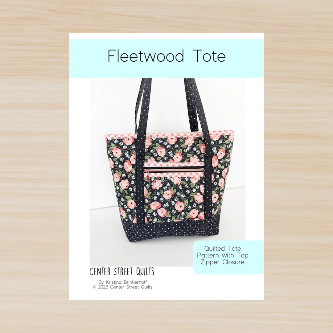 Center Street Quilts Fleetwood Tote Bag Pattern