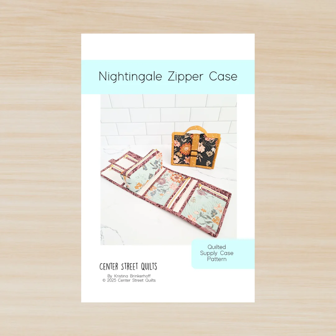 Center Street Quilts Nightingale Zipper Case Sewing Pattern