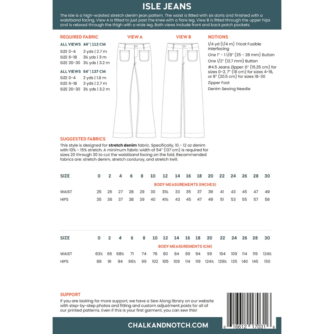 Chalk & Notch Isle Jeans Sizes 0-30 - Image 13