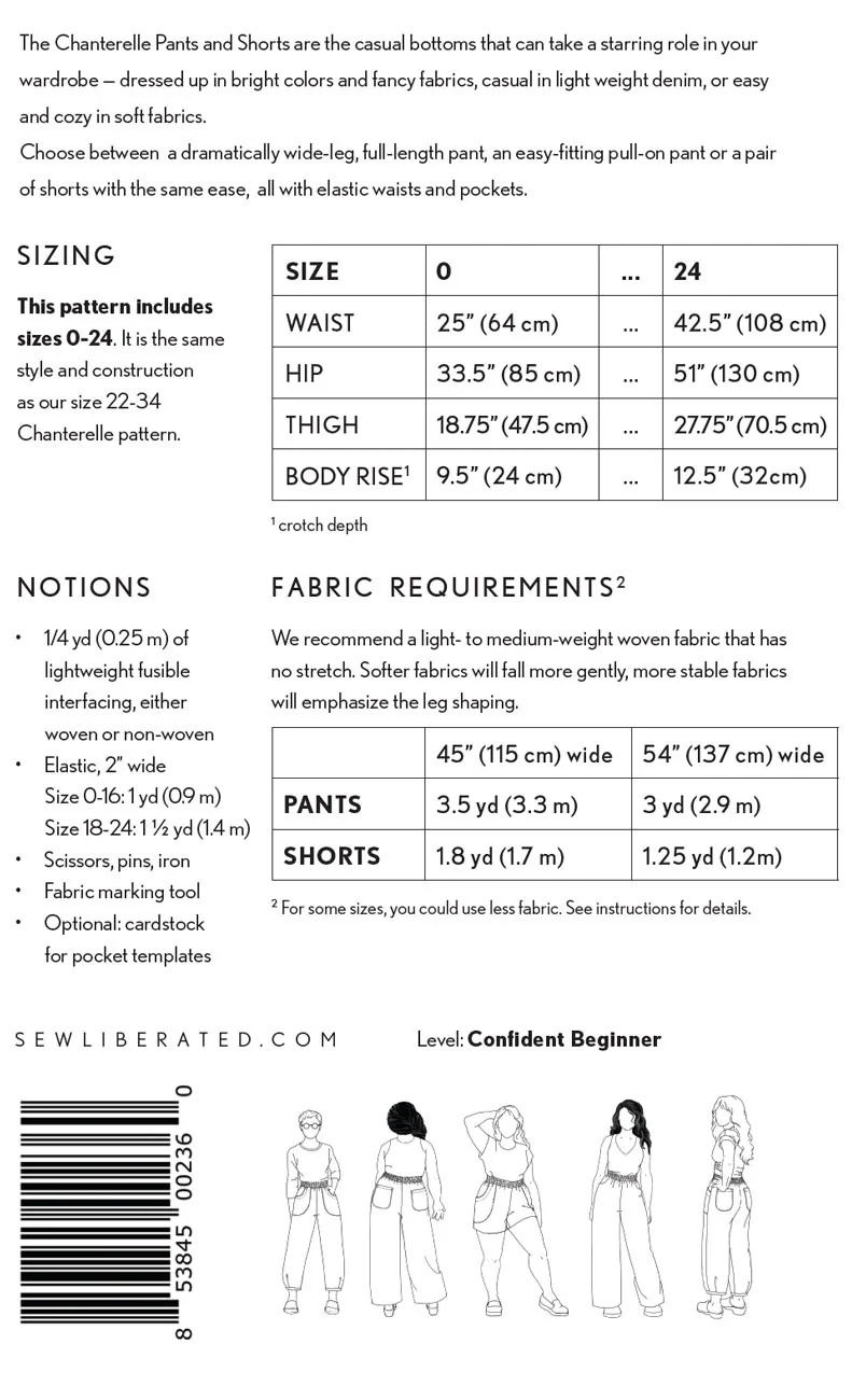Sew Liberated Chanterelle Pants 0-24 - Image 9