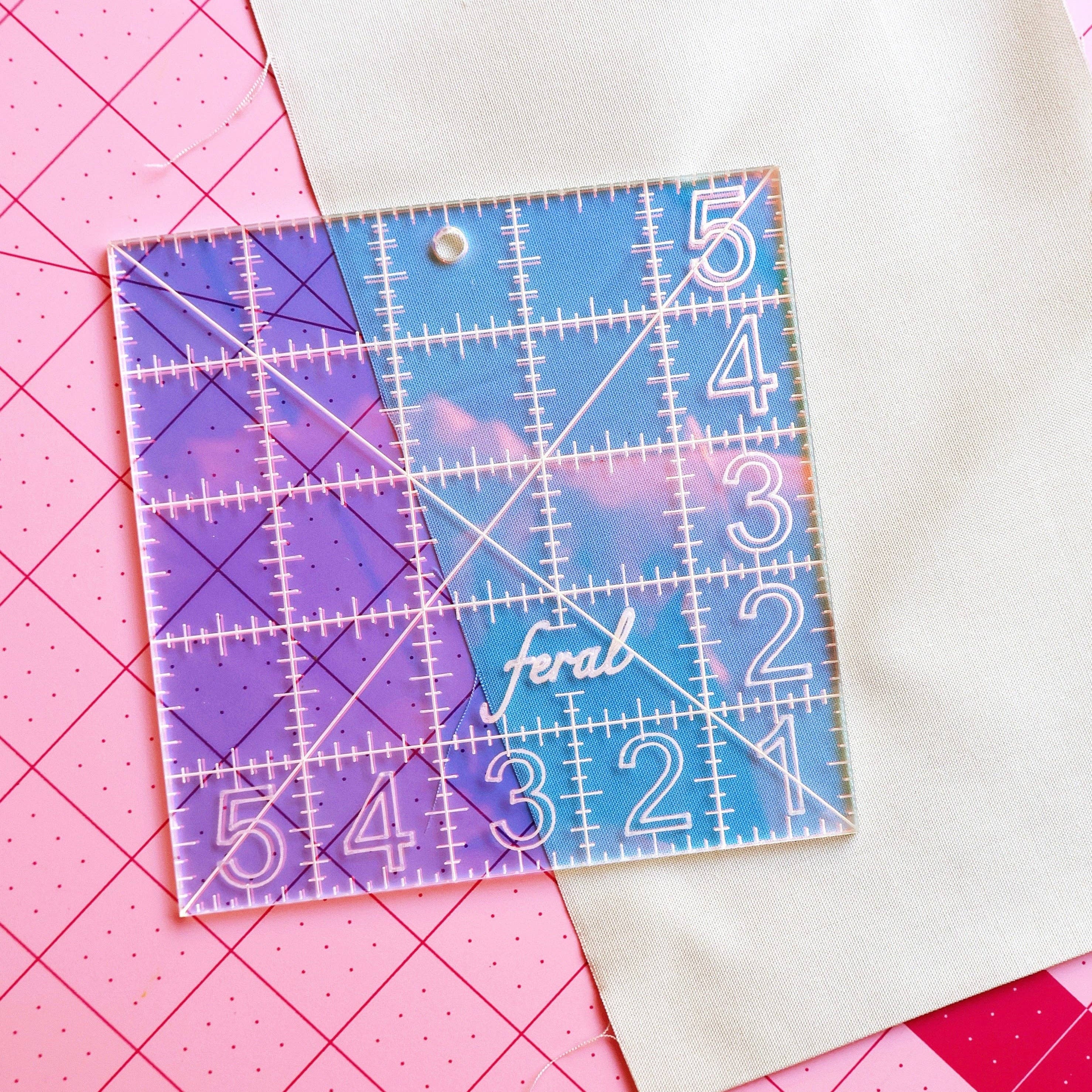 Feral Notions 5" Charm Square Ruler - Image 2