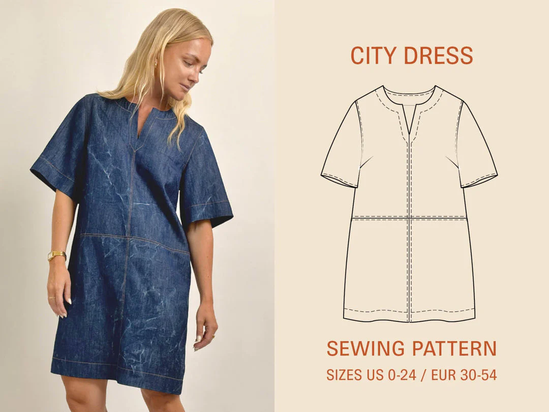 Wardrobe By Me City Dress - US 0-24 - PDF Pattern - Image 2
