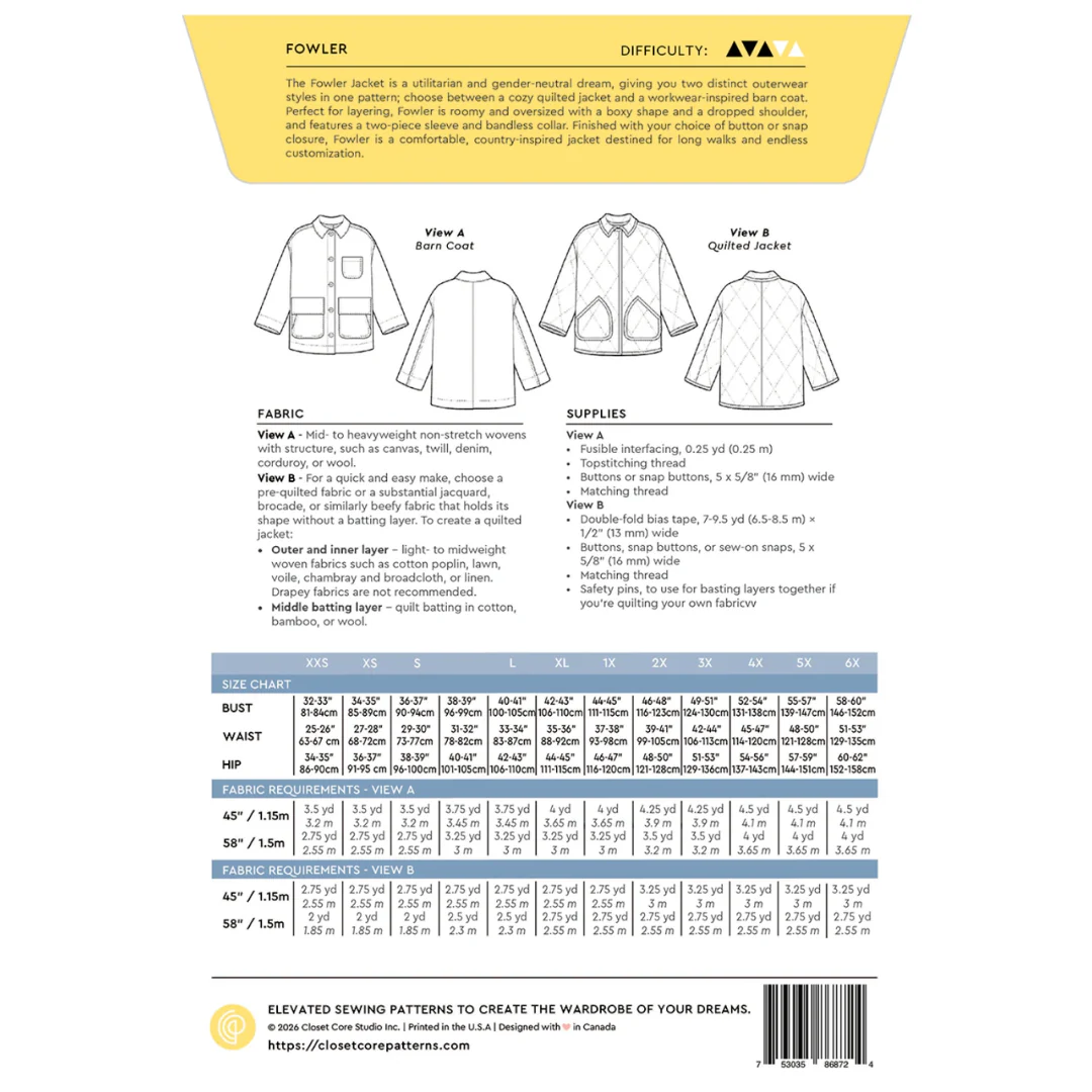 Closet Core Fowler Barn Jacket XXS-6XL - Image 10