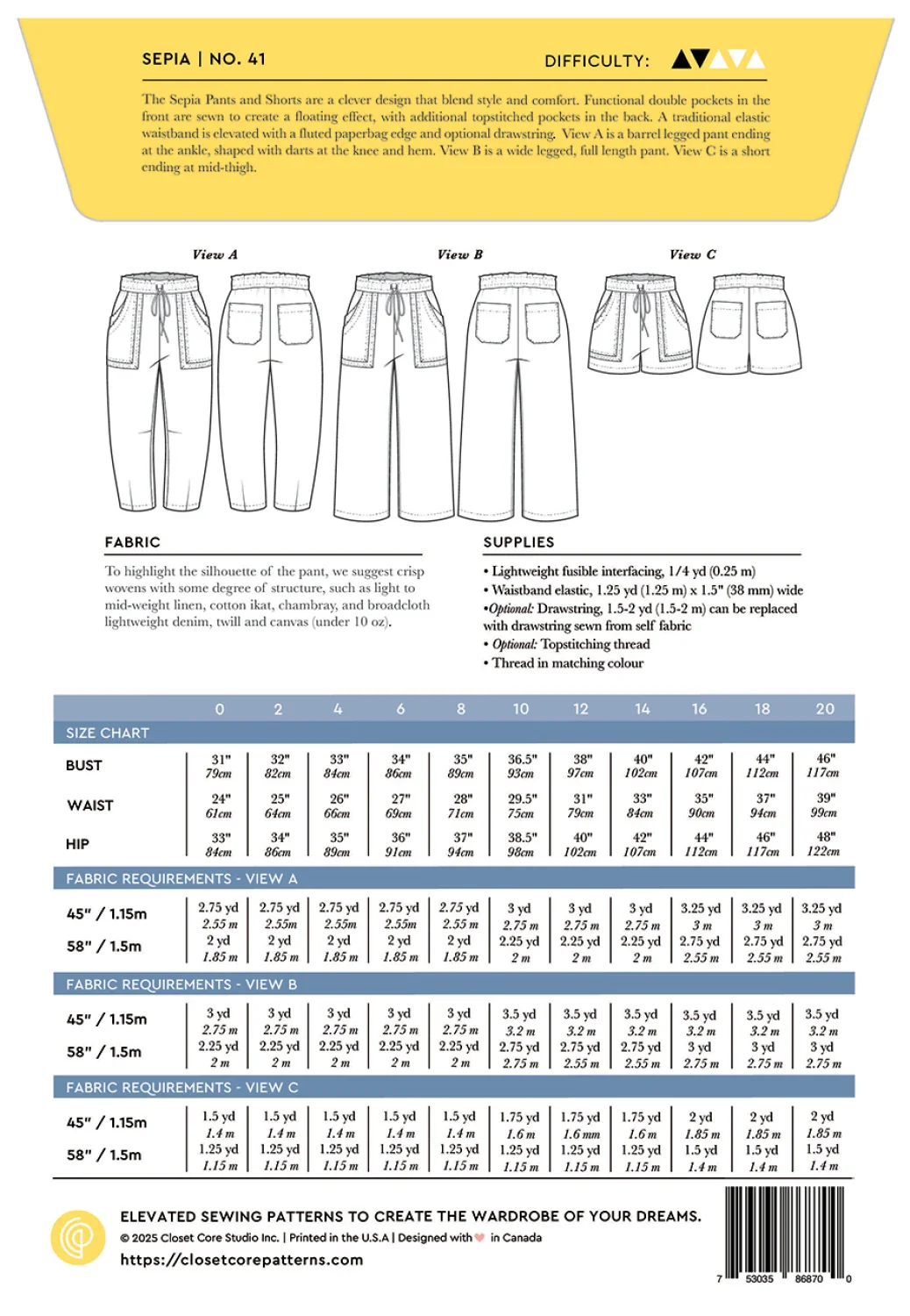 Closet Core Sepia Pants 0-20 - Image 7