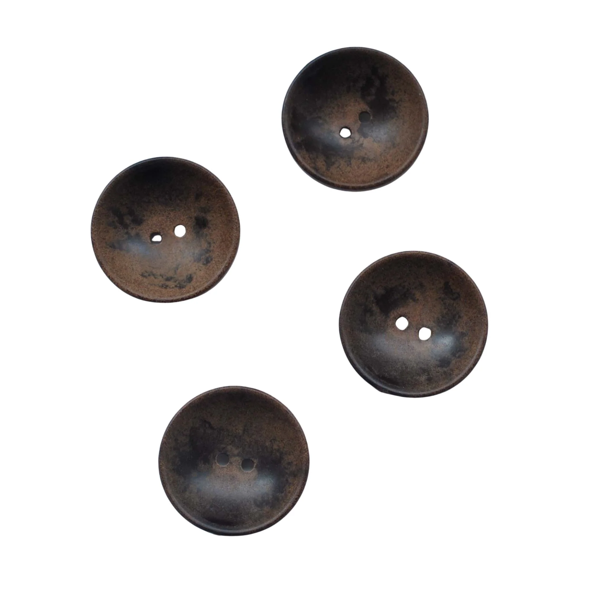 Convex Wooden Button  28mm- Assorted Colours