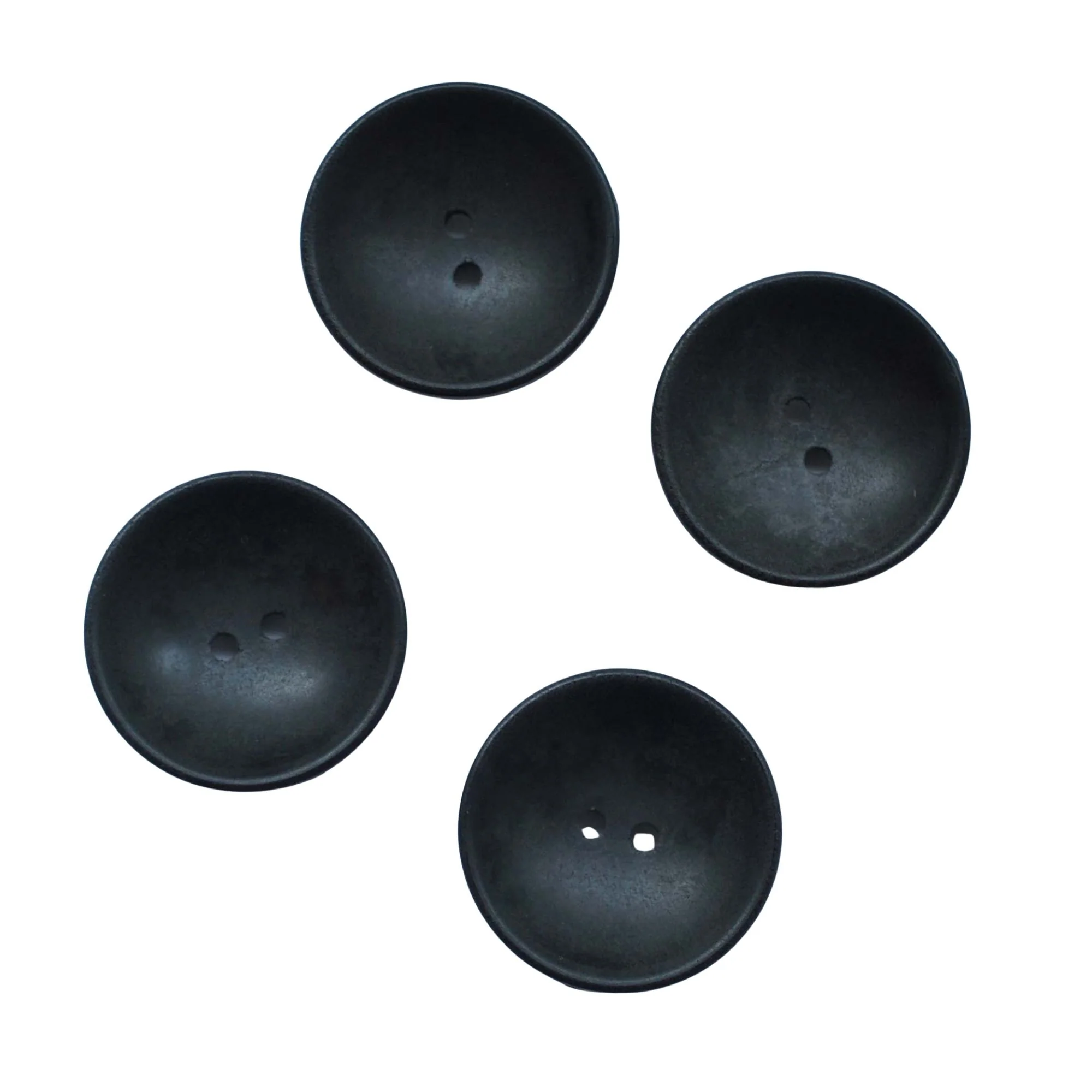 Convex Wooden Button  28mm- Assorted Colours - Image 2