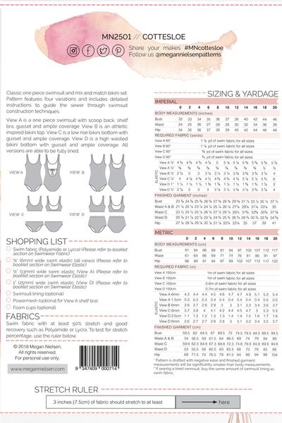 Megan Nielsen Cottesloe Swimsuit Pattern 0-20 - Image 35