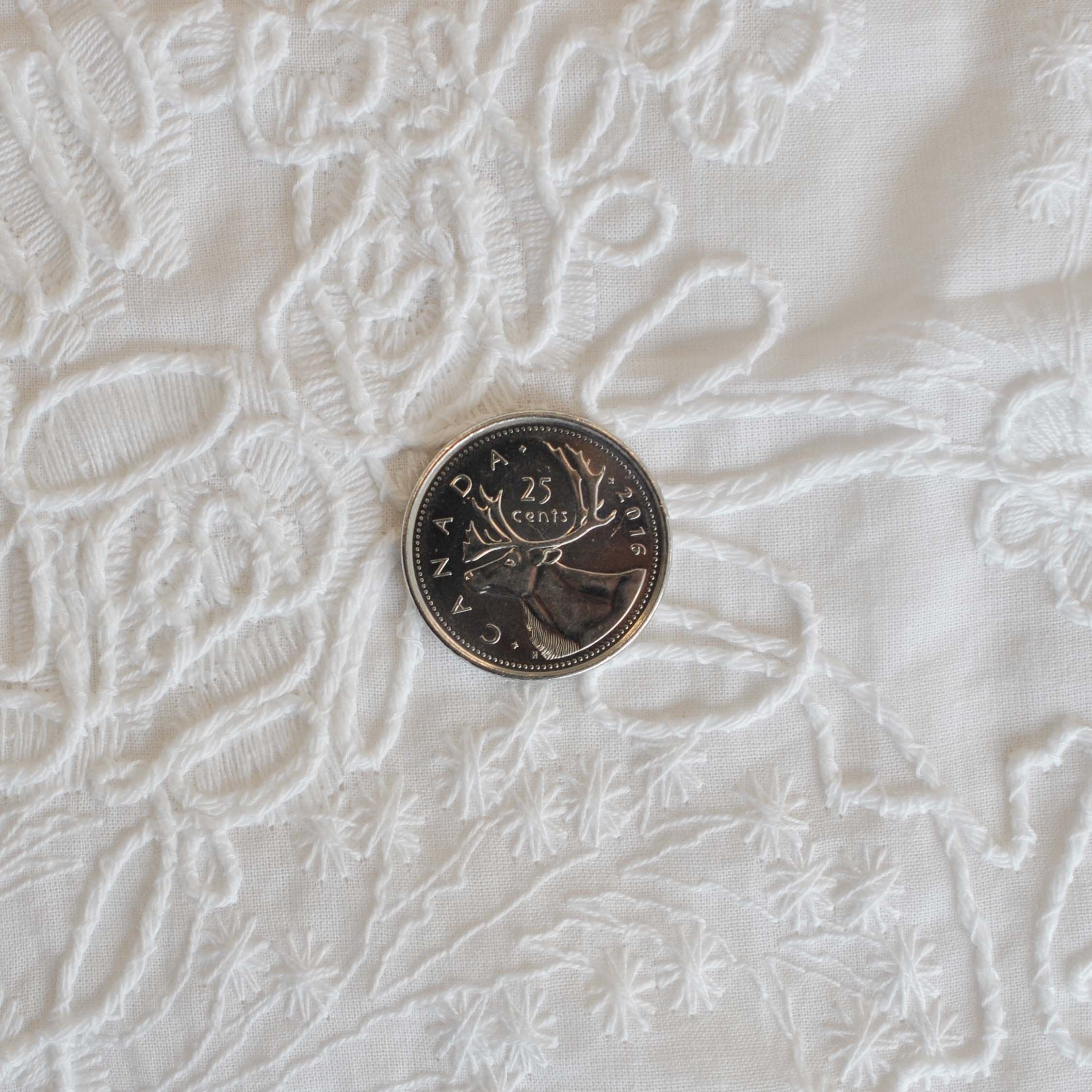 Cotton Freesia Embroidery in White - Image 4