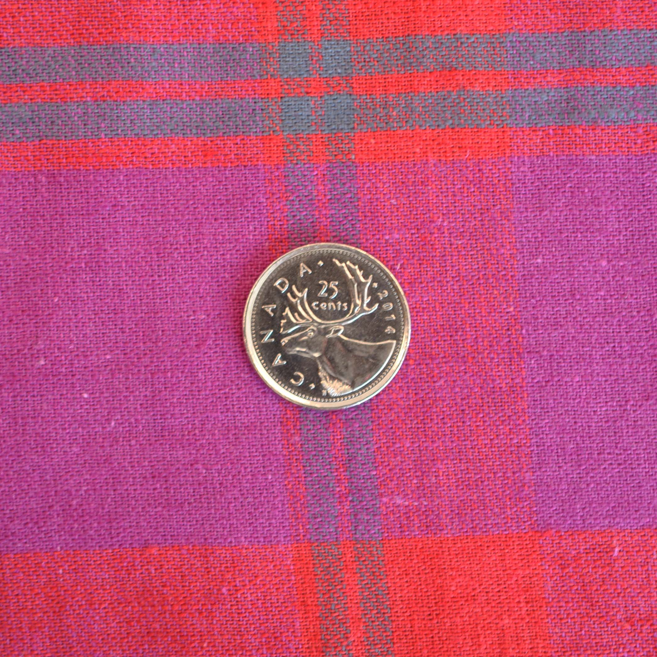 Cotton/Linen Blend Big Plaid in Cherry Tart - Image 4