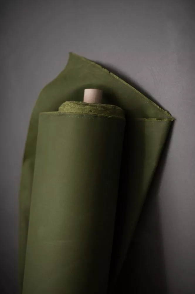 Merchant & Mills Cotton Oilskin in Grass Green - Image 4