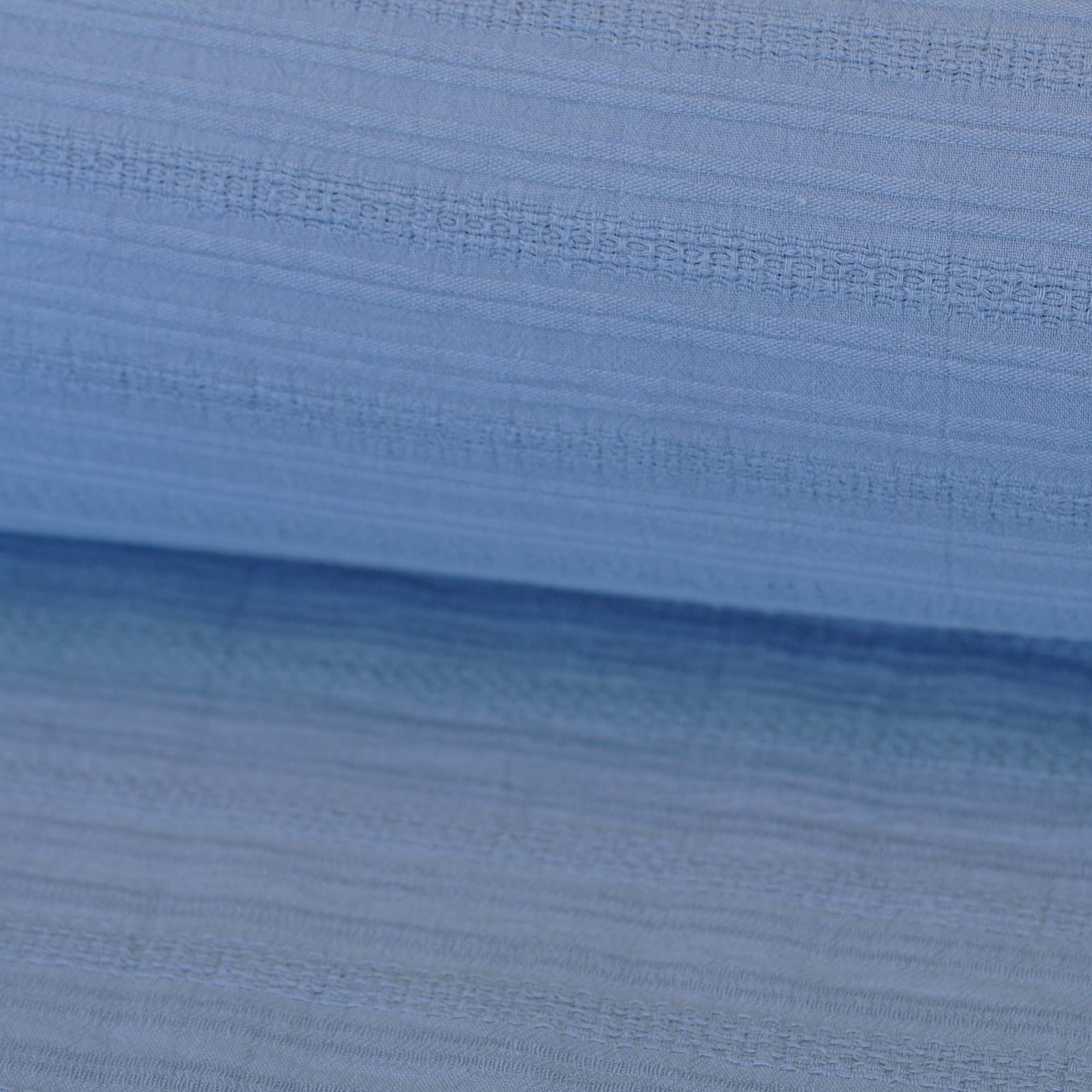 Cotton Textured Stripes in Denim - Image 2