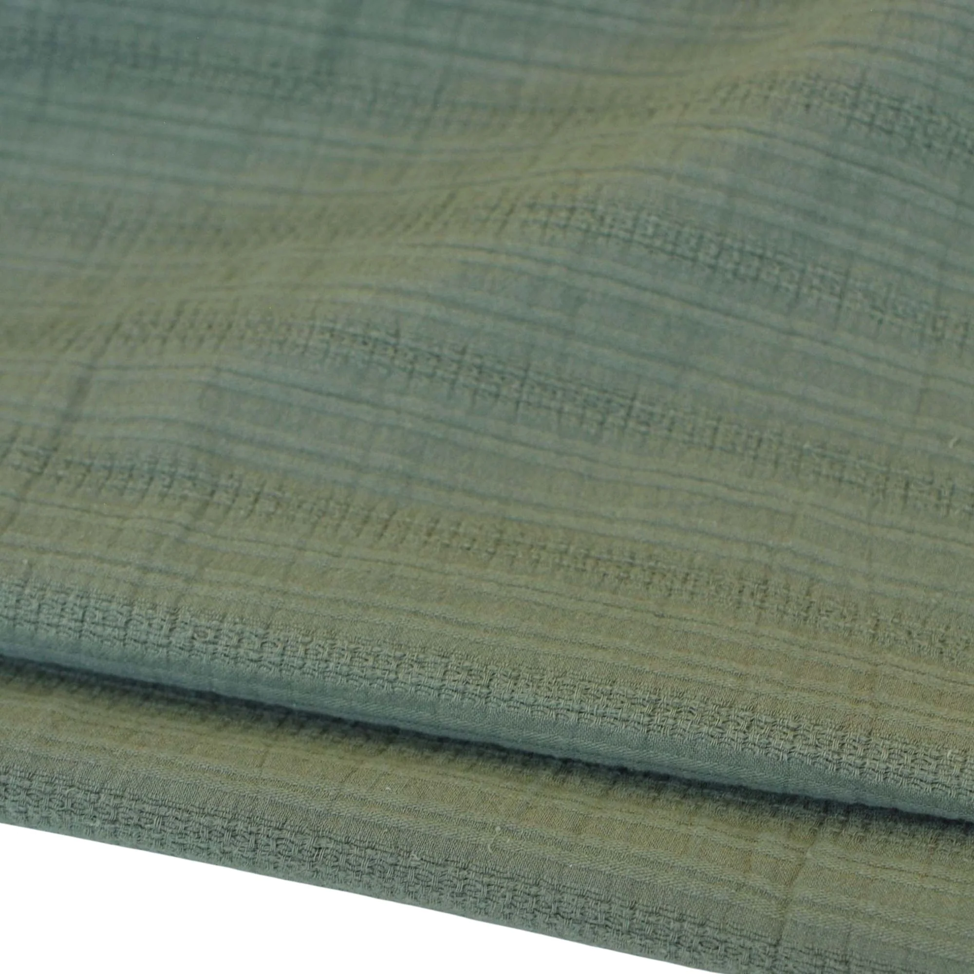 Cotton Textured Stripes in Sage