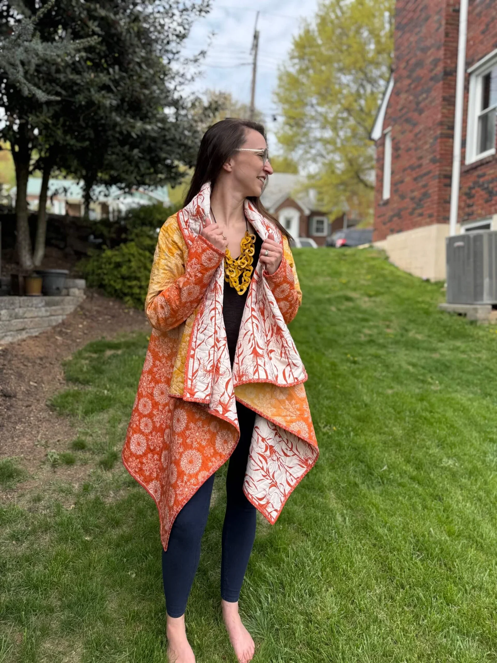 Cozy Cascade Quilted Cardigan - Image 2