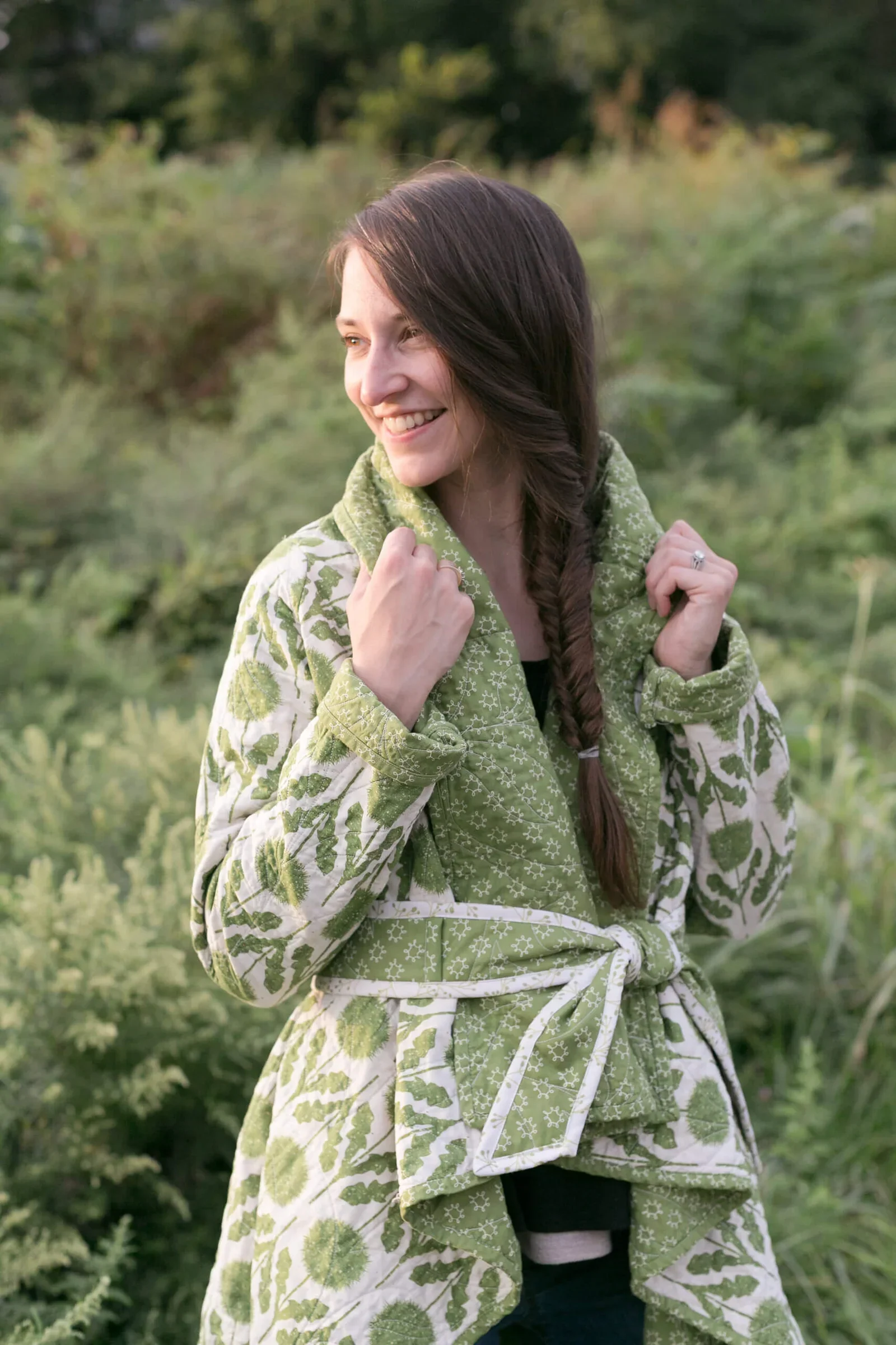 Cozy Cascade Quilted Cardigan - Image 4