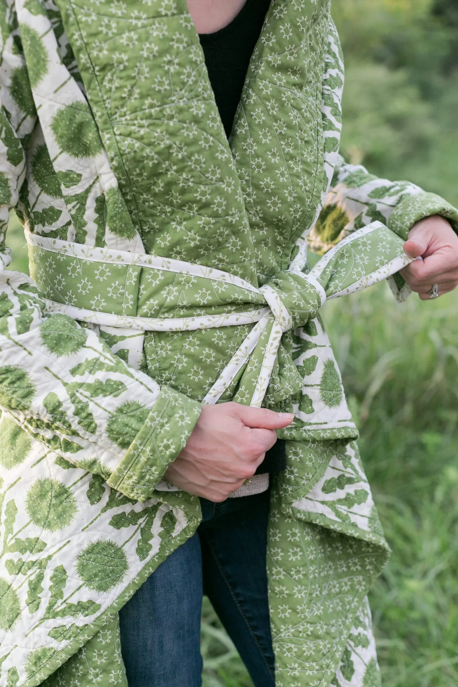 Cozy Cascade Quilted Cardigan - Image 5