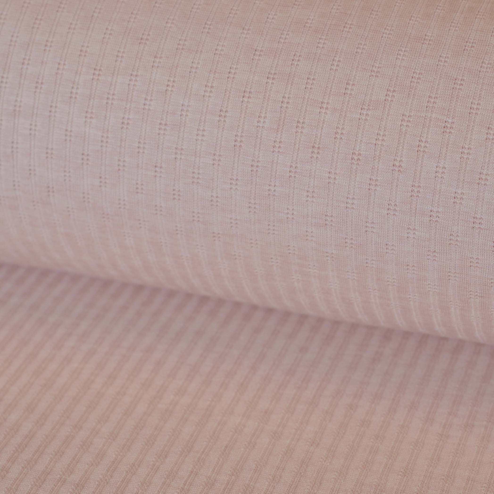 Cozy Lines Pointelle Knit in Blush - Image 2